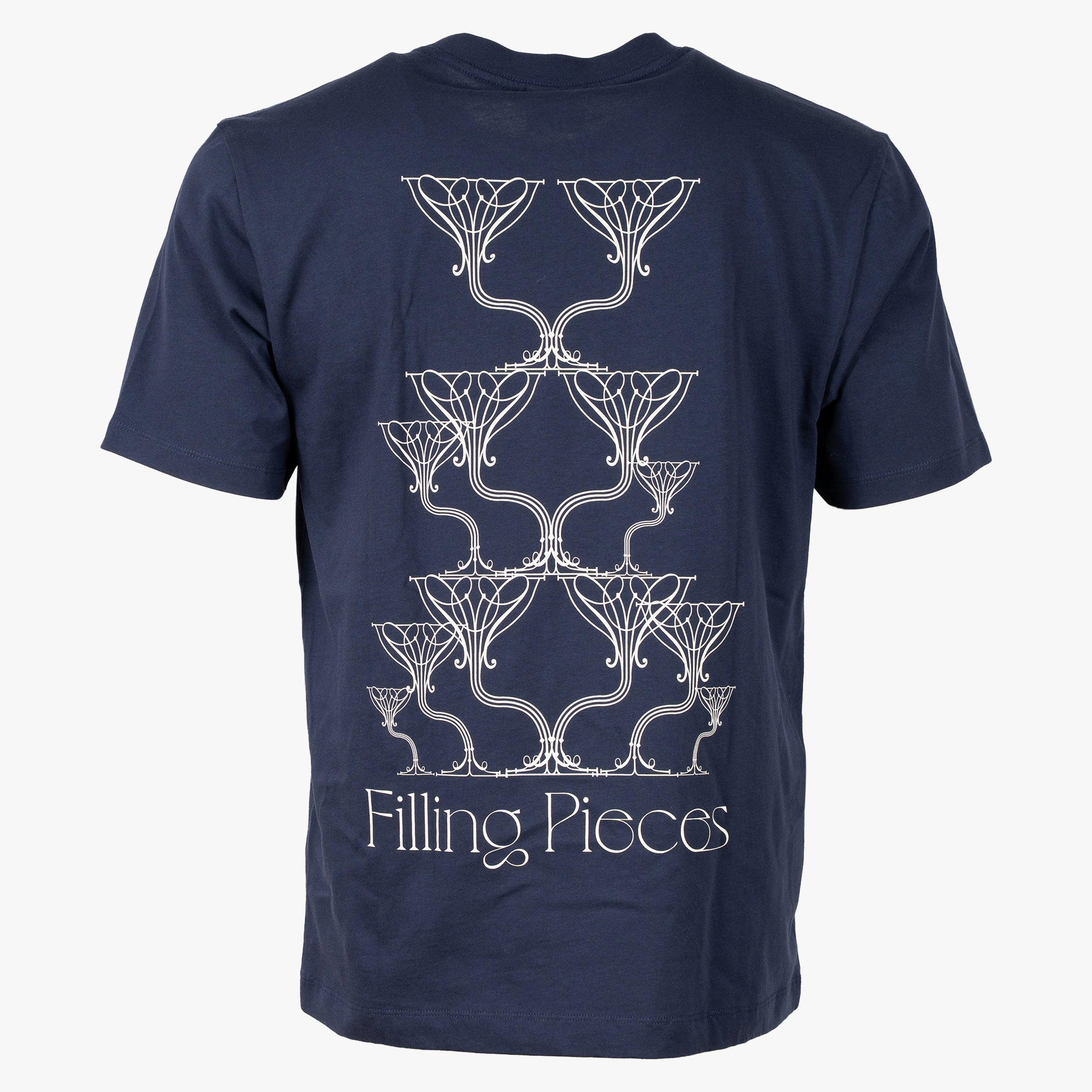 Filling Pieces T-Shirt Backprint Blauw | Champagne