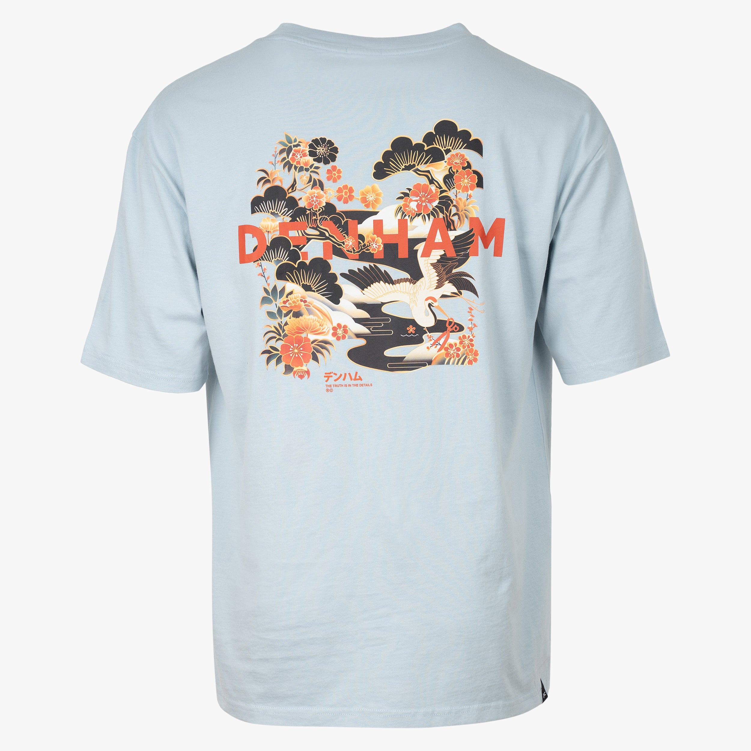 Denham T-Shirt Backprint Lichtblauw | Kansai Graphic Tee