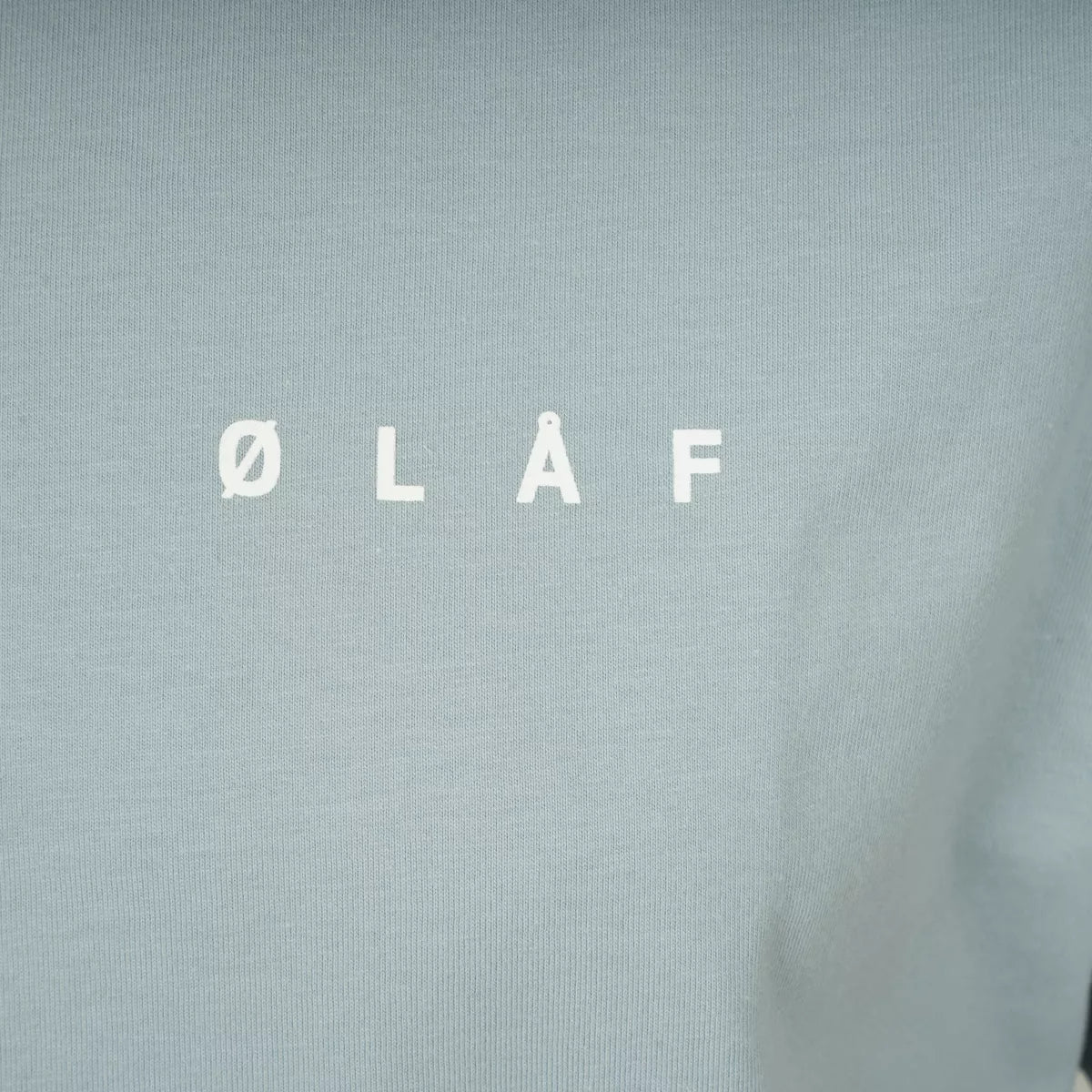 Olaf T-Shirt met Backprint Babyblauw | Face Tee