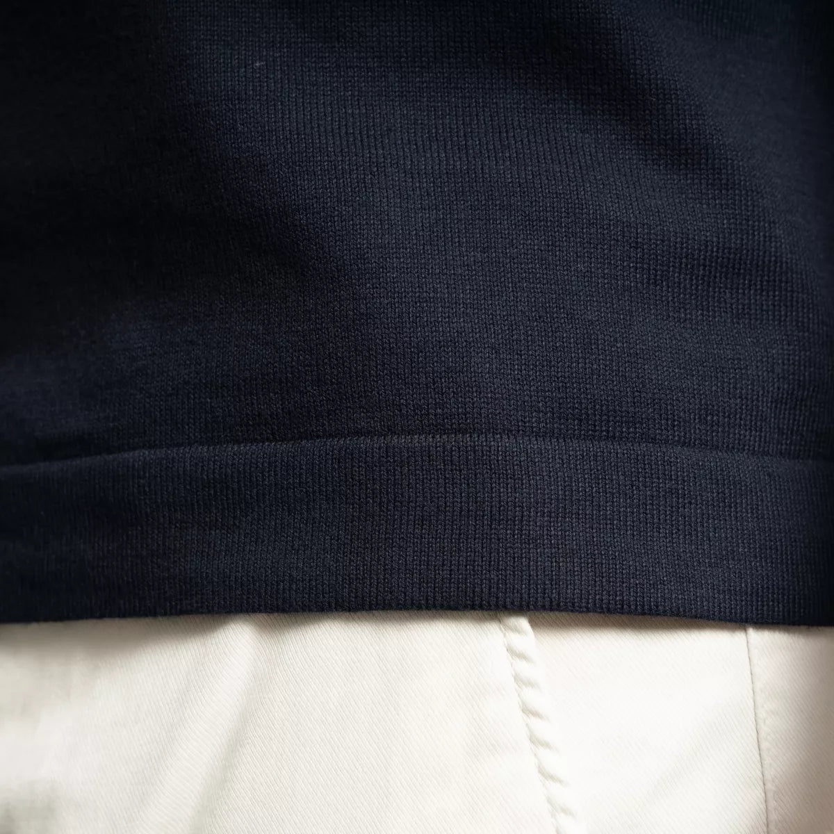 Gran Sasso T-Shirt Donkerblauw | Egyptian Giza Cotton Knit