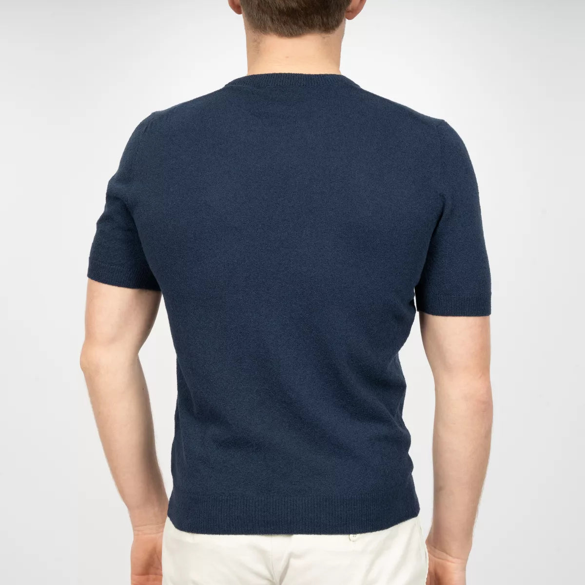 Gran Sasso T-Shirt Donkerblauw | Boucle Knit