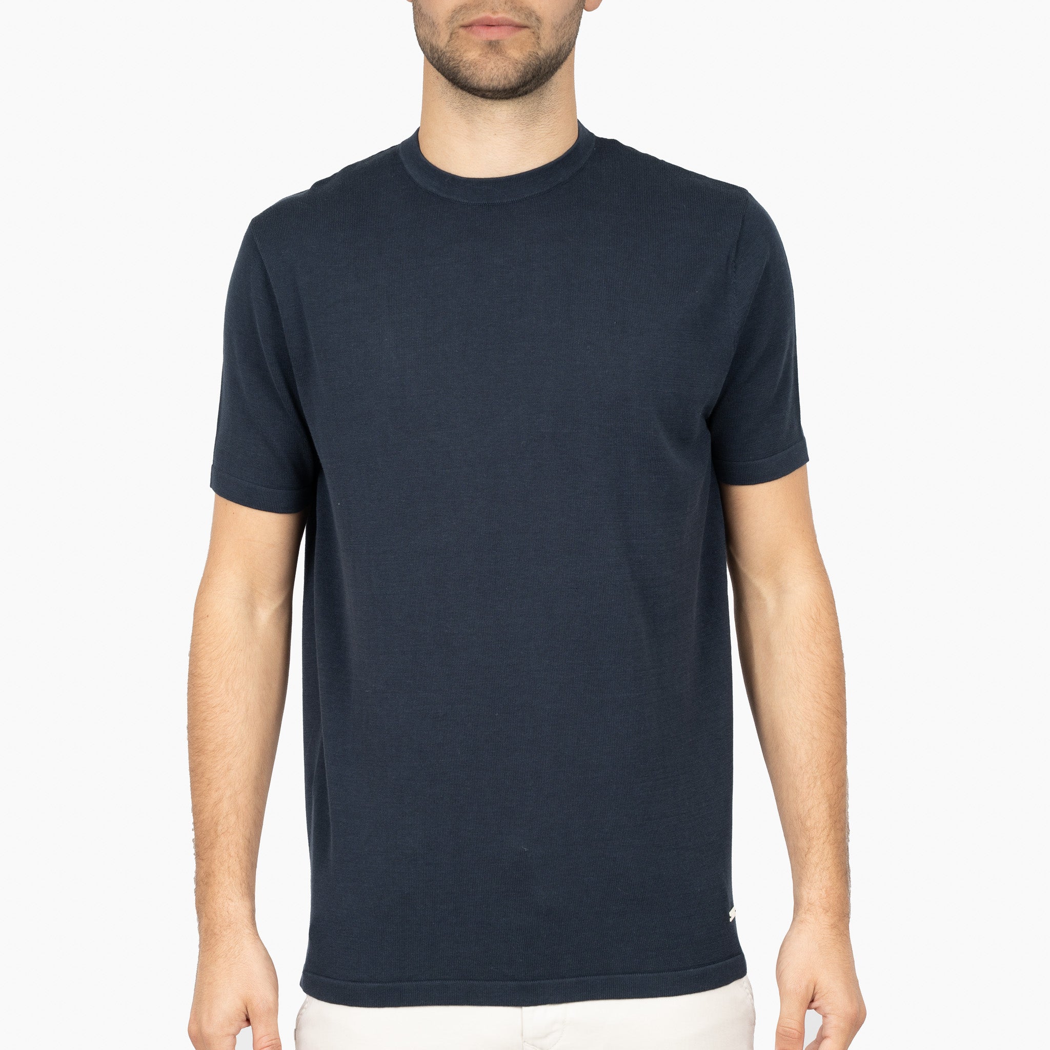 SEVEN DIALS Gebreid T-Shirt Blauw | Faun