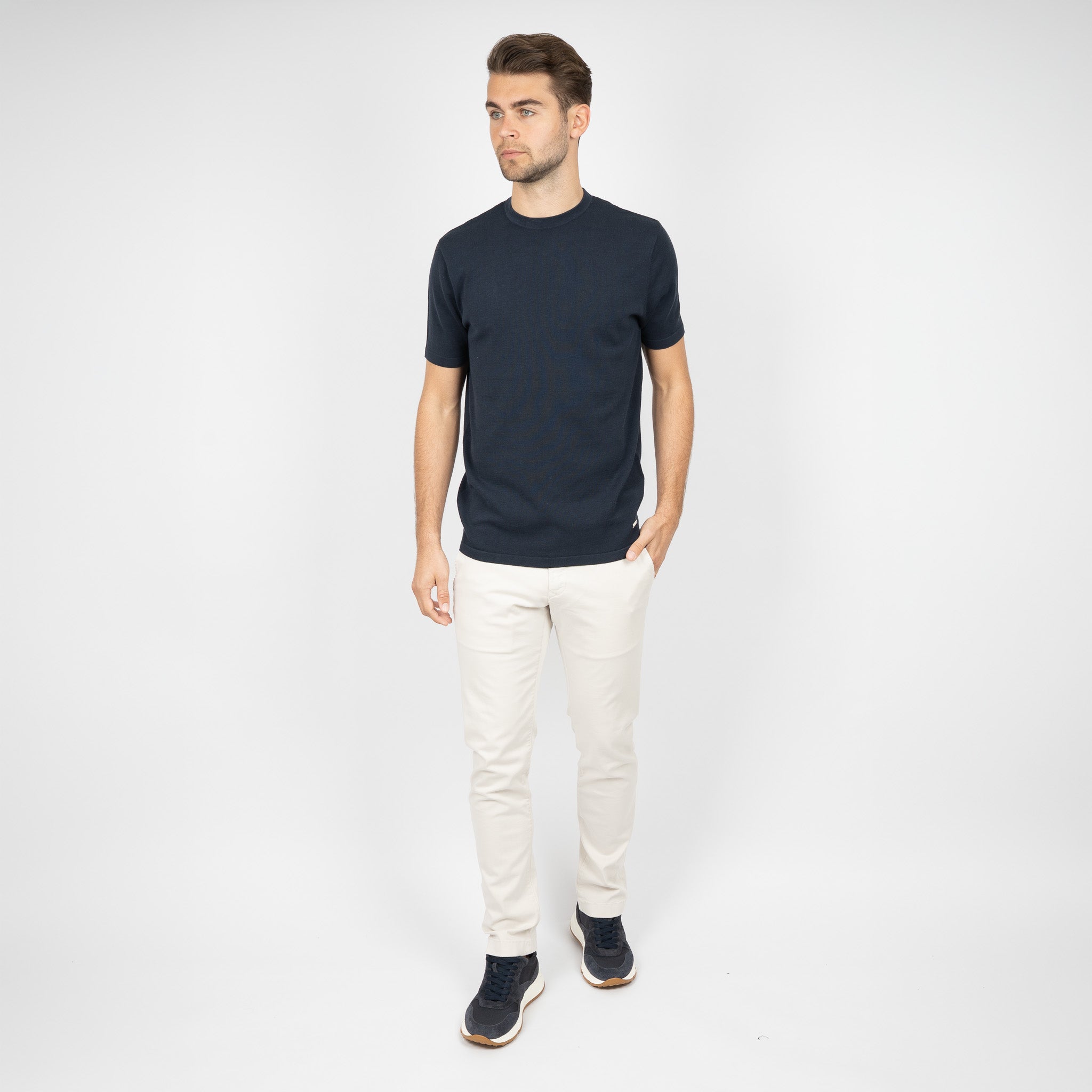 SEVEN DIALS Gebreid T-Shirt Blauw | Faun