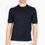 Gran Sasso Gebreid T-Shirt Donkerblauw | Egyptian Cotton