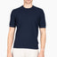 Gran Sasso Gebreid T-Shirt Blauw | Fresh Cotton