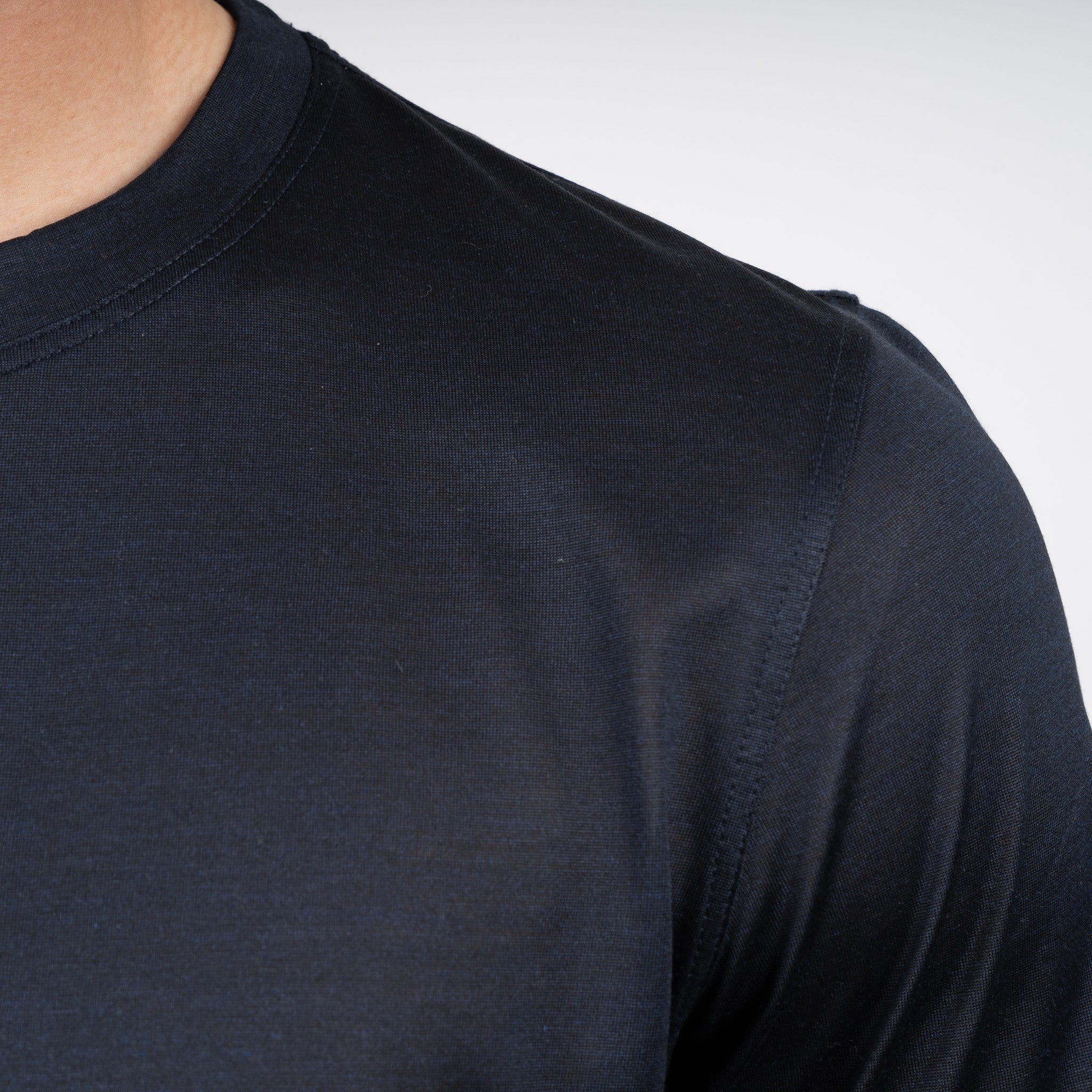 Gran Sasso T-shirt Zijde Blauw | Seta