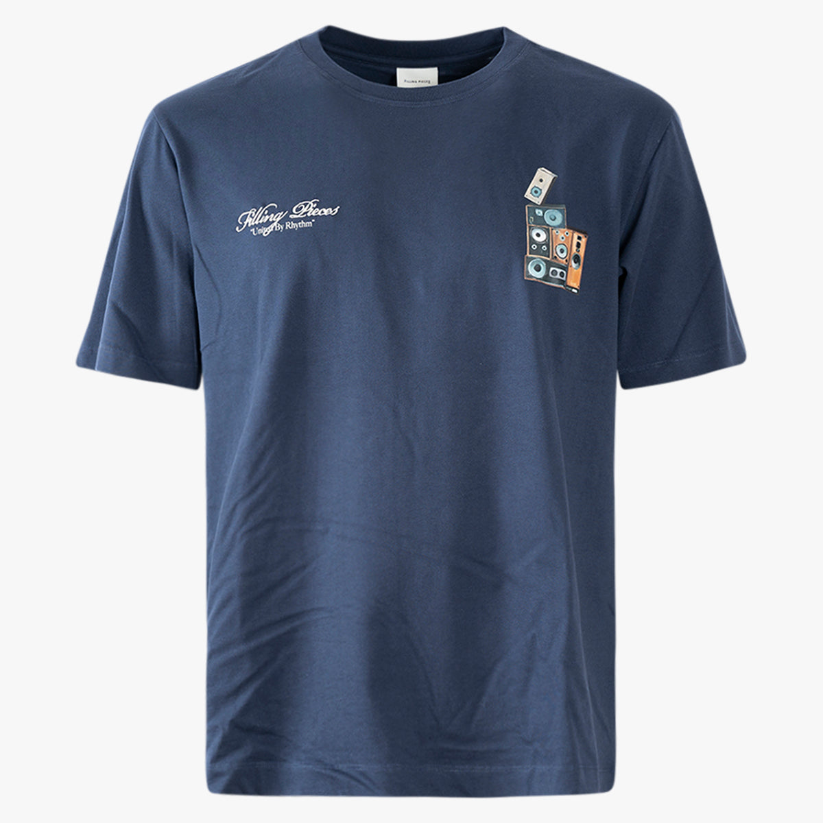 Filling Pieces T-Shirt met Backprint Blauw | DJ