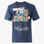 Filling Pieces T-Shirt met Backprint Blauw | DJ