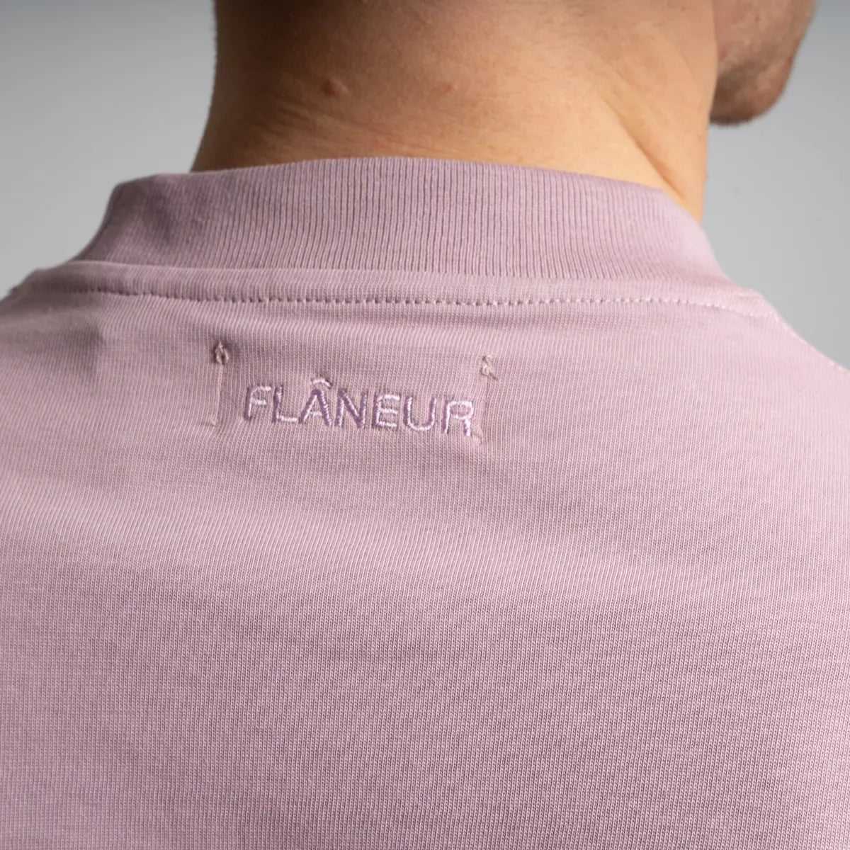 Flaneur Shirt Paars | Tonal Logo