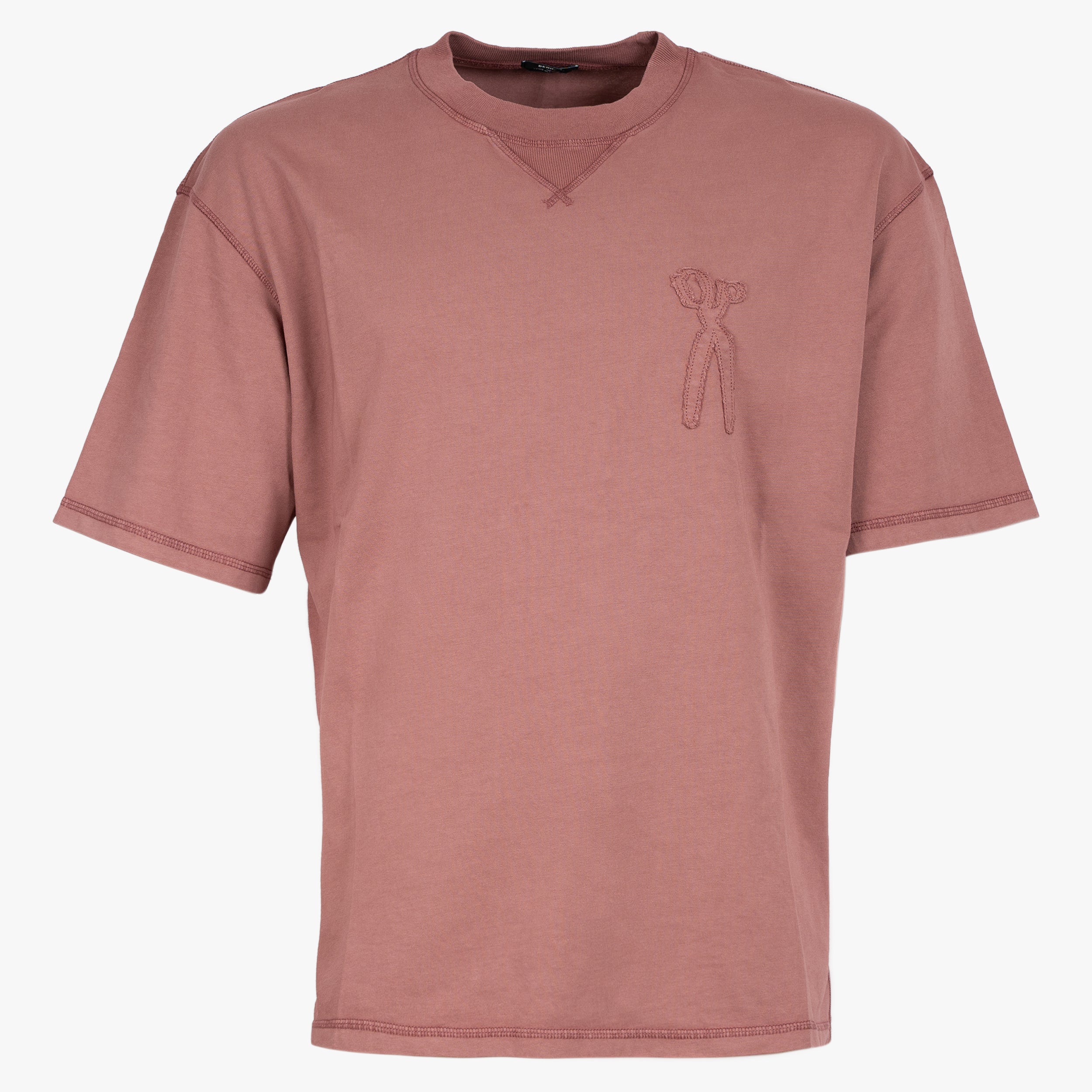 Denham T-Shirt Rood | Scissor Tee