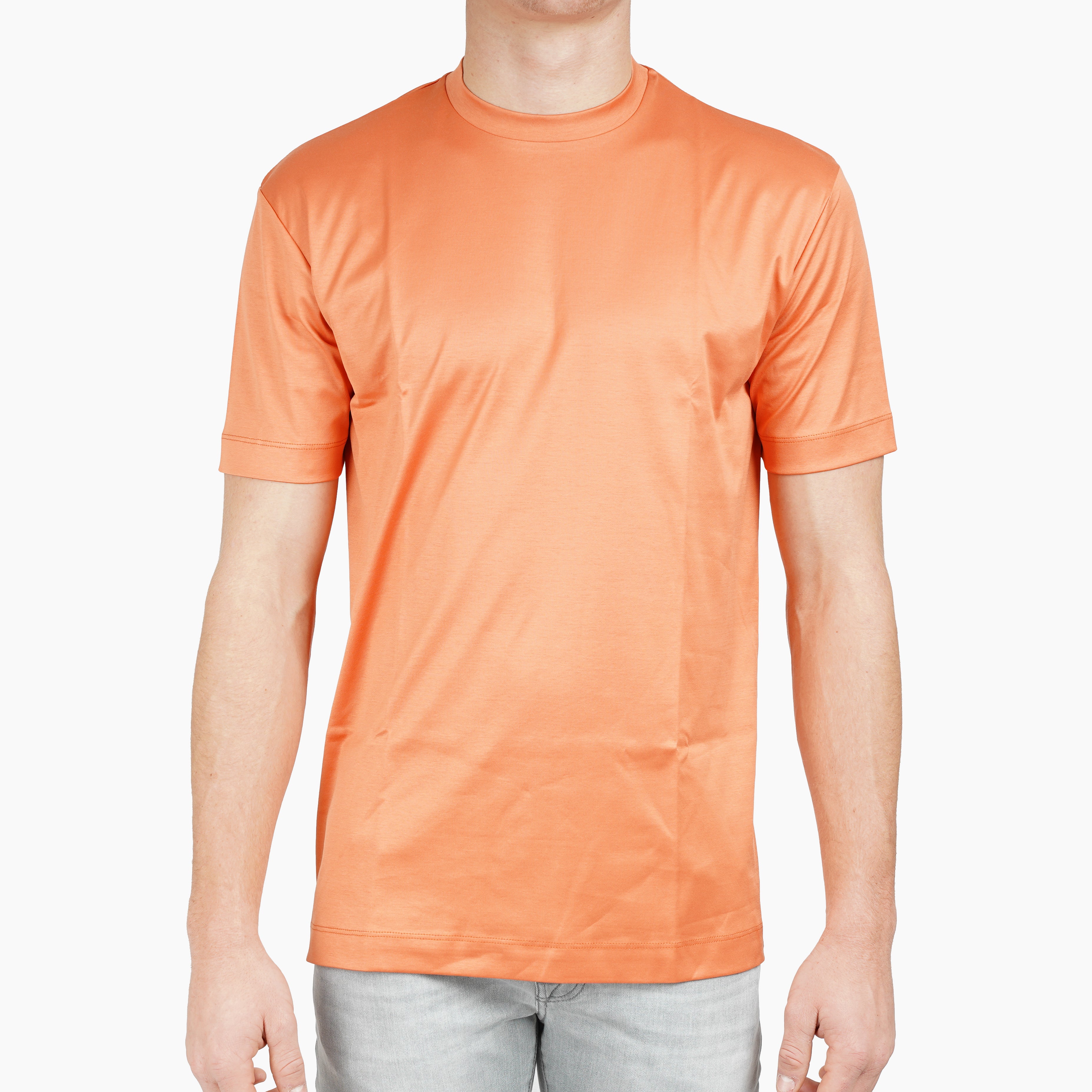 Valenza T-Shirt Oranje | Interlock Supima Cotton
