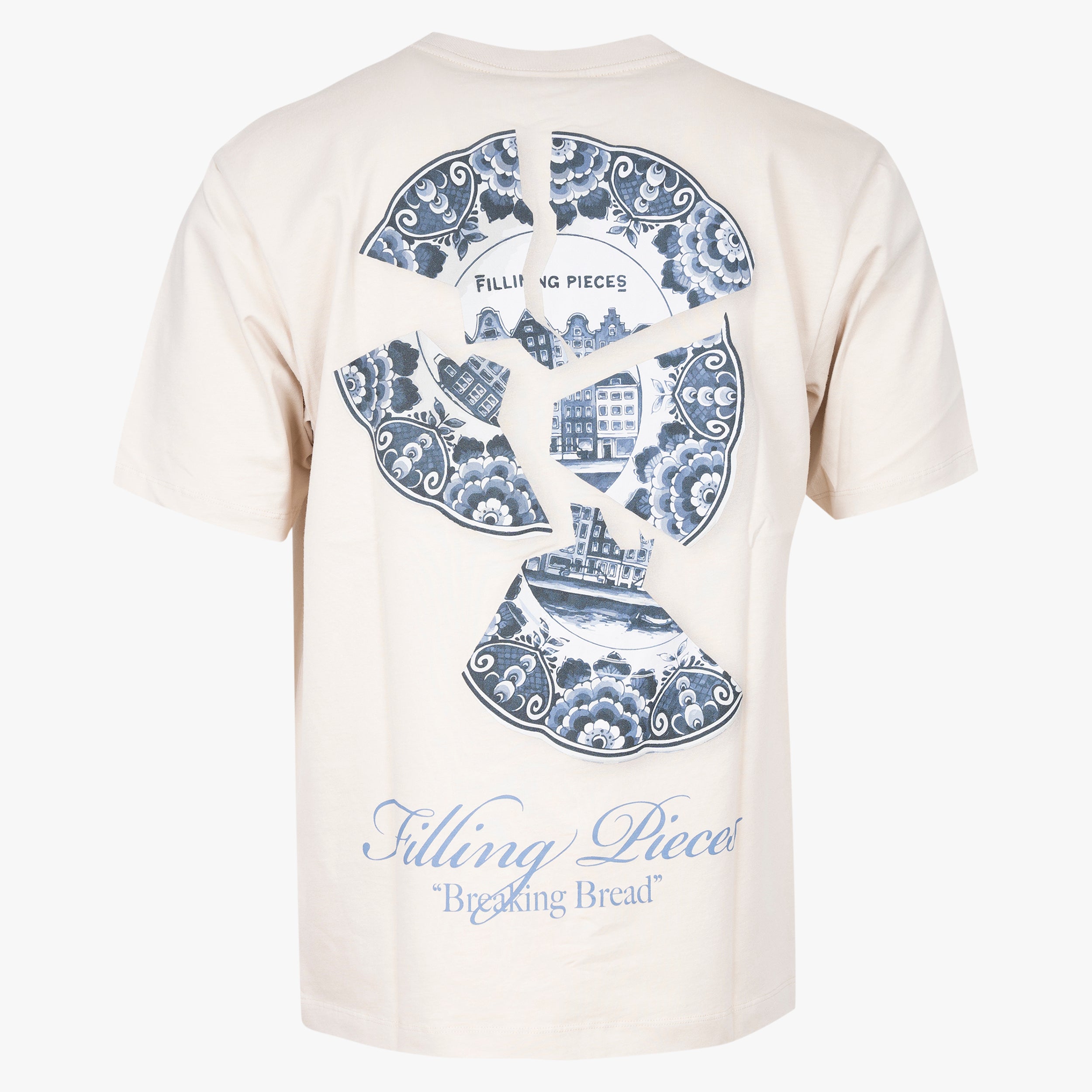 Filling Pieces T-Shirt Backprint Crème | Broken Plate