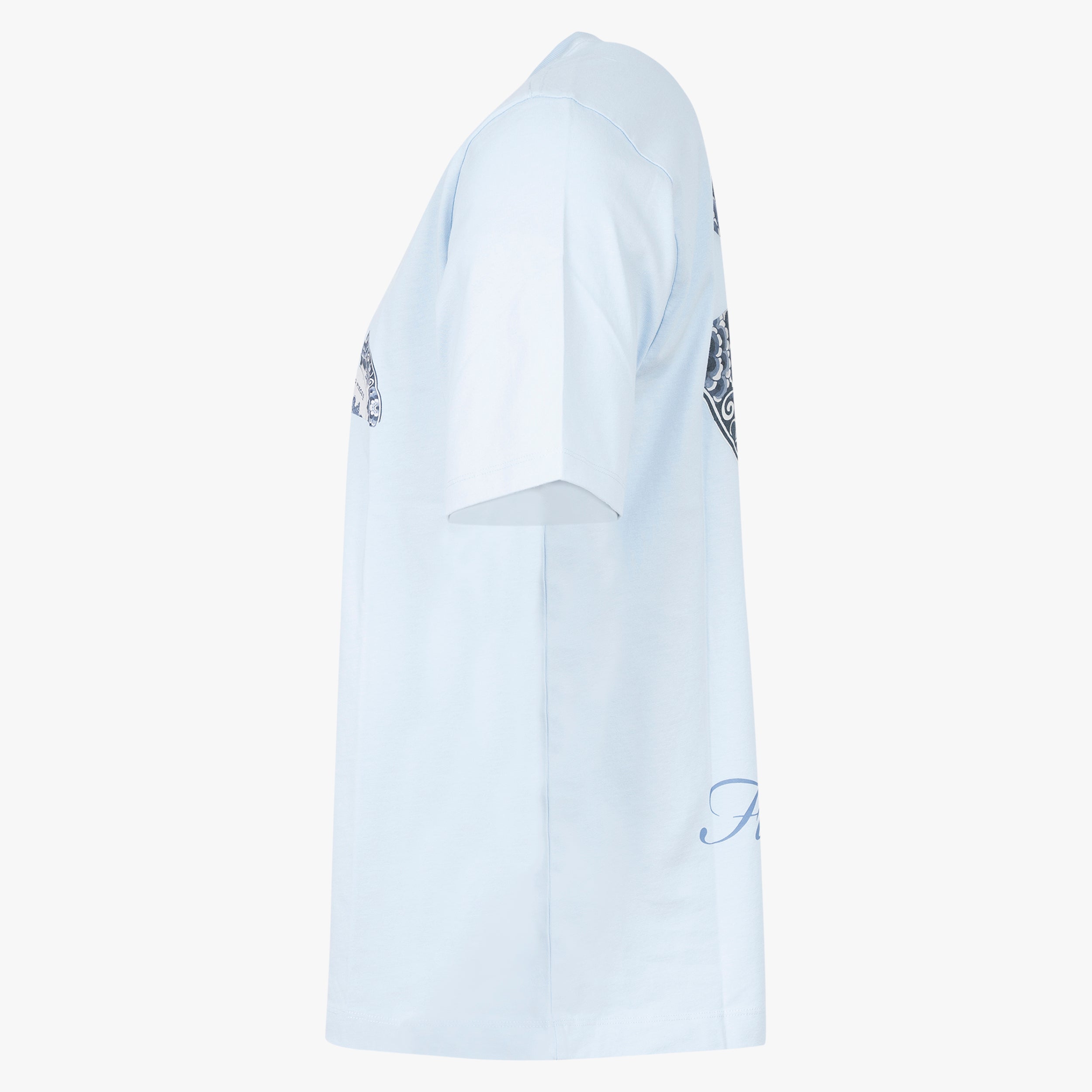 Filling Pieces T-Shirt Backprint Lichtblauw | Broken Plate