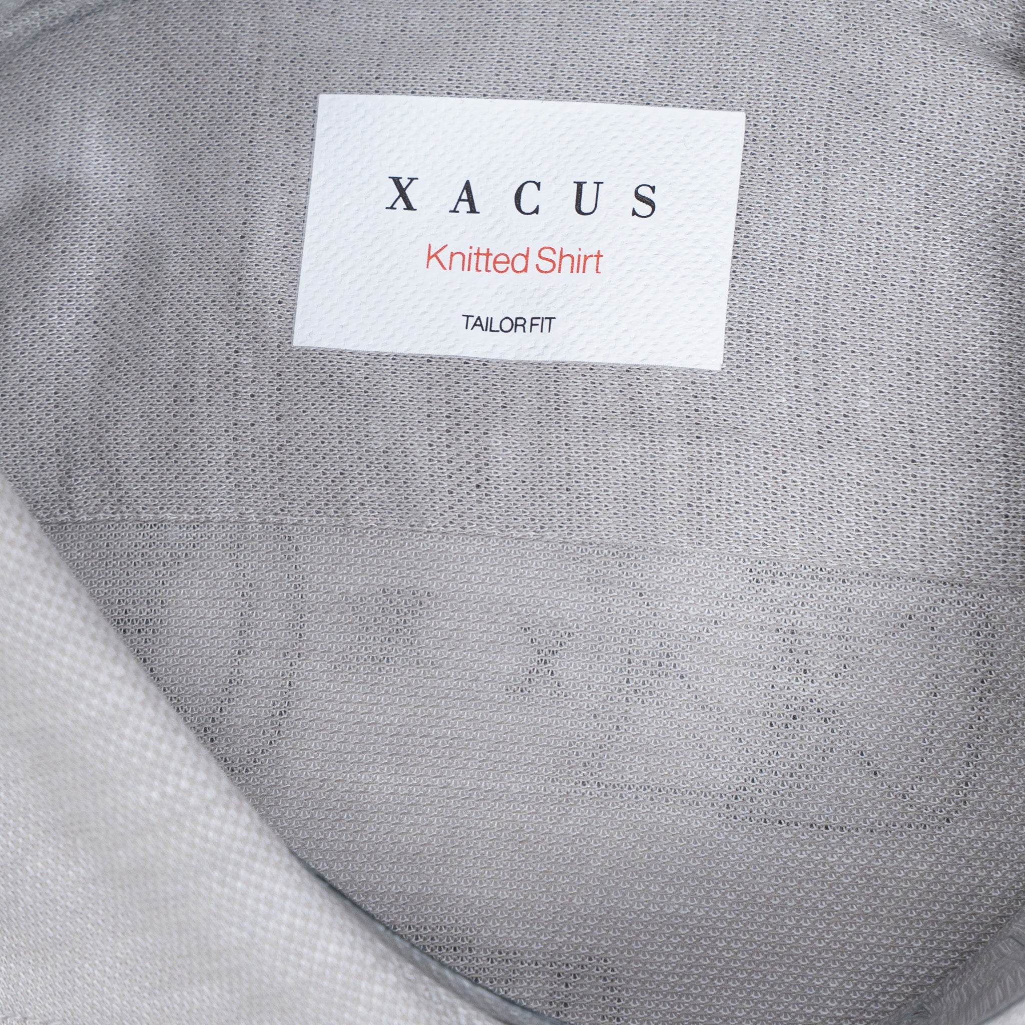 Xacus Overhemd Grijs | Knitted Shirt