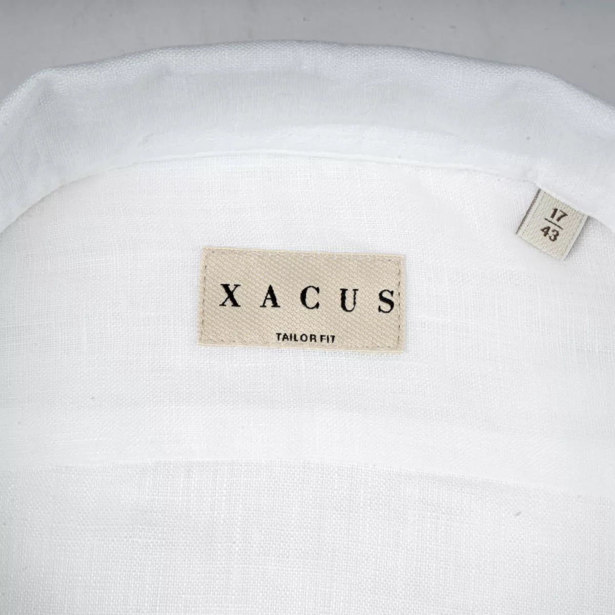 Xacus Linnen Overhemd Wit | Tailor Fit