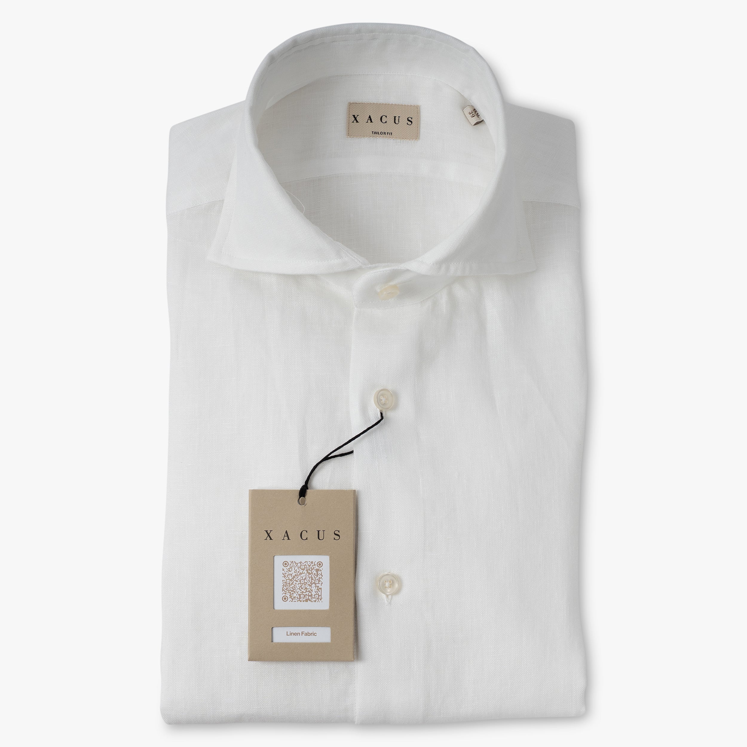 Xacus Linnen Overhemd Wit | Washed