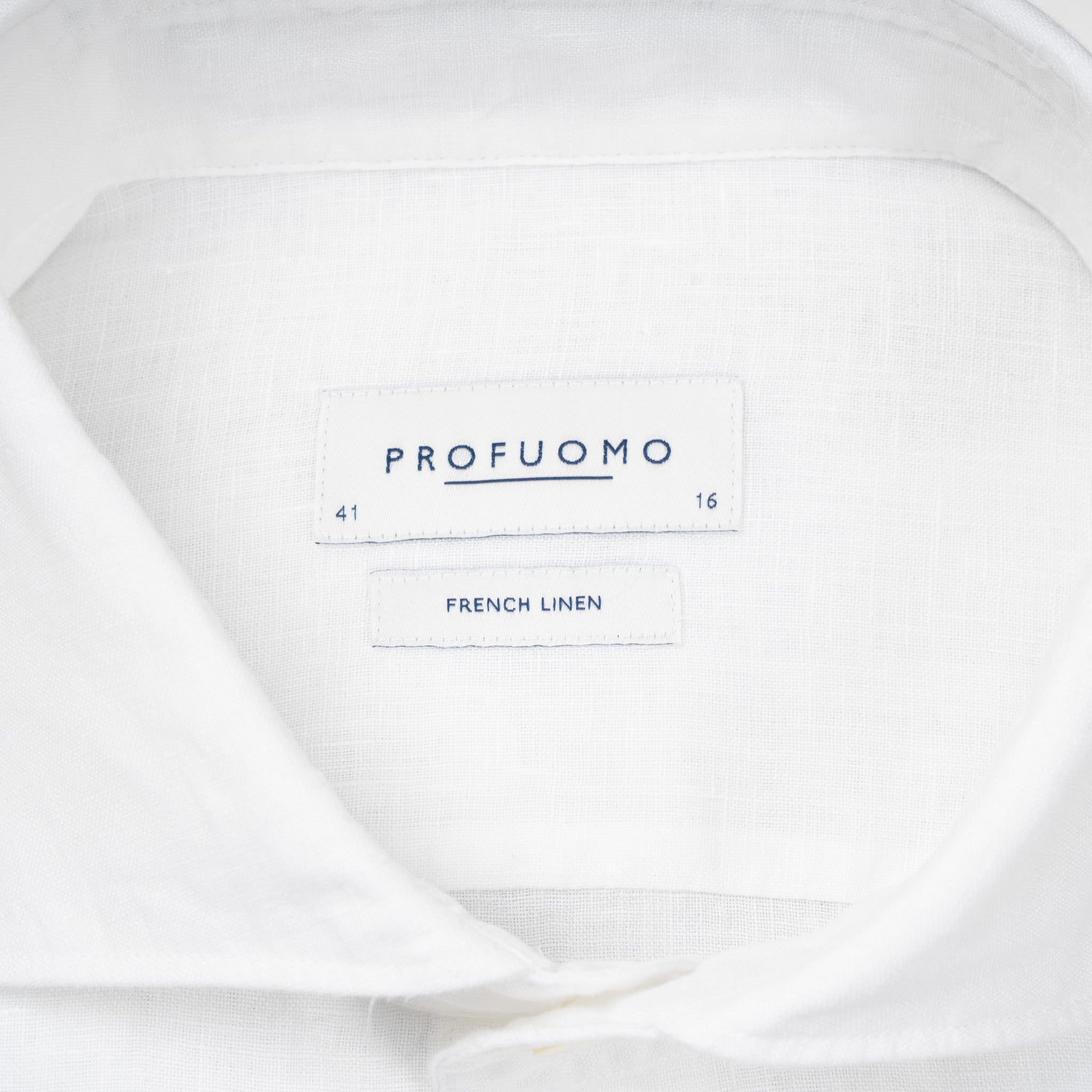 Profuomo Linnen Overhemd Wit