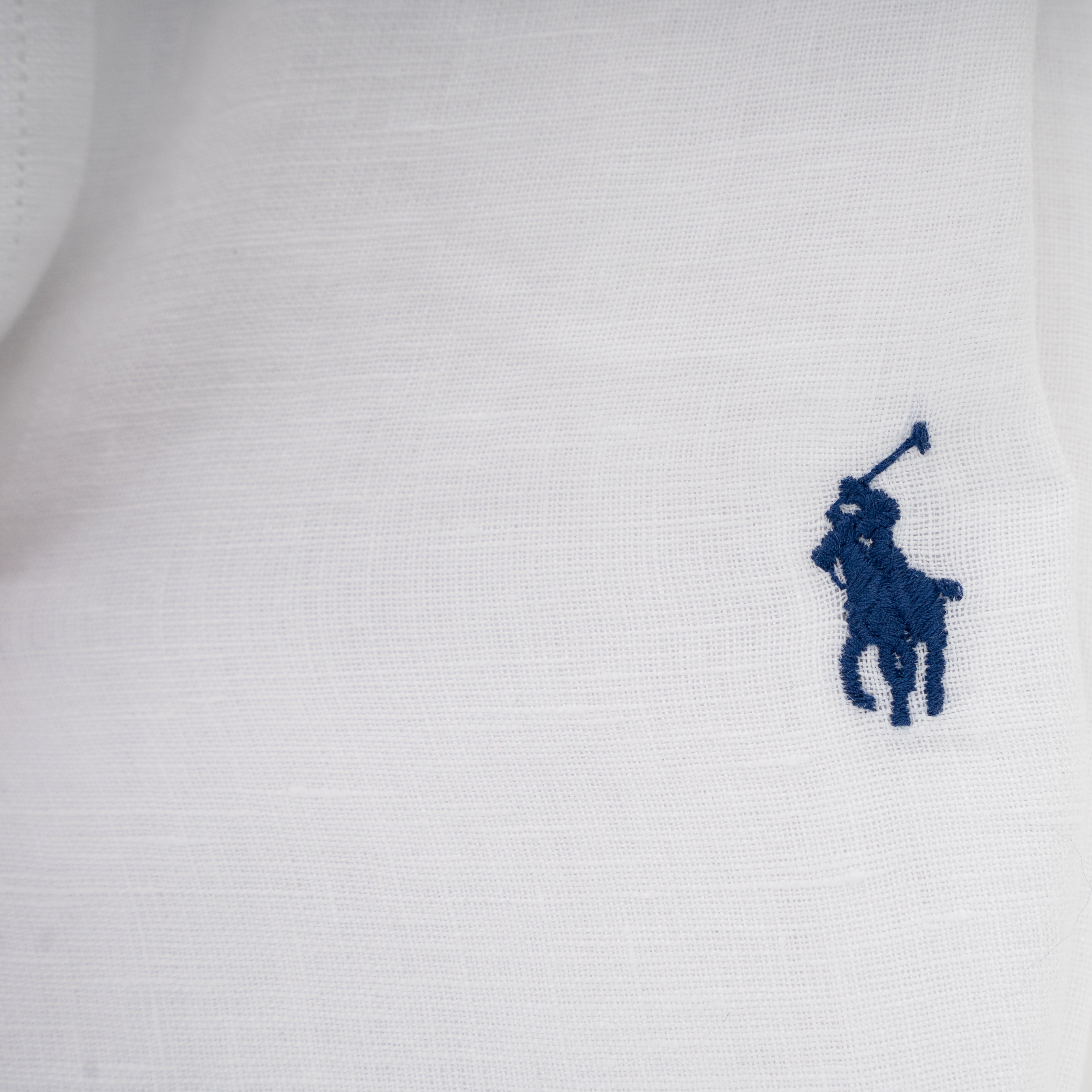 Ralph Lauren Linnen Overhemd Witt | Slim Fit