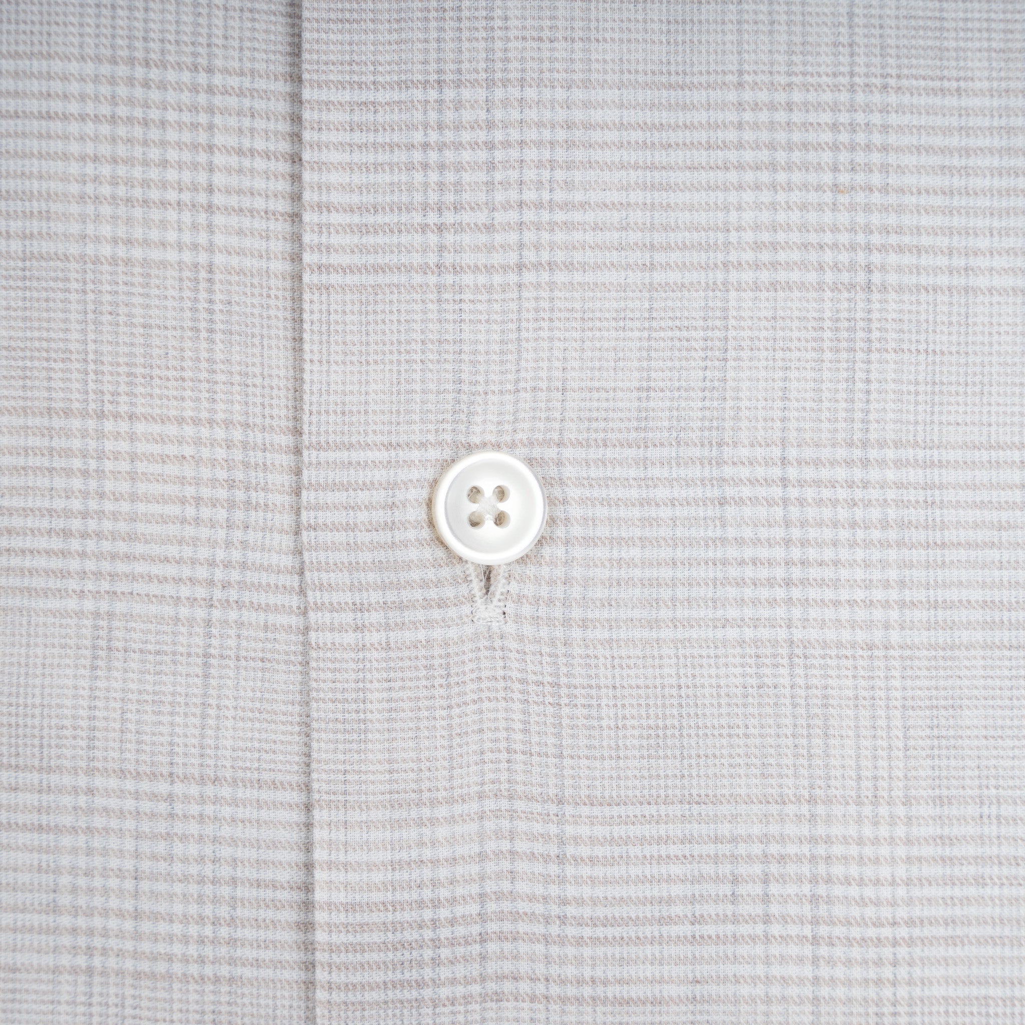 Xacus Overhemd Beige Geruit | Albini