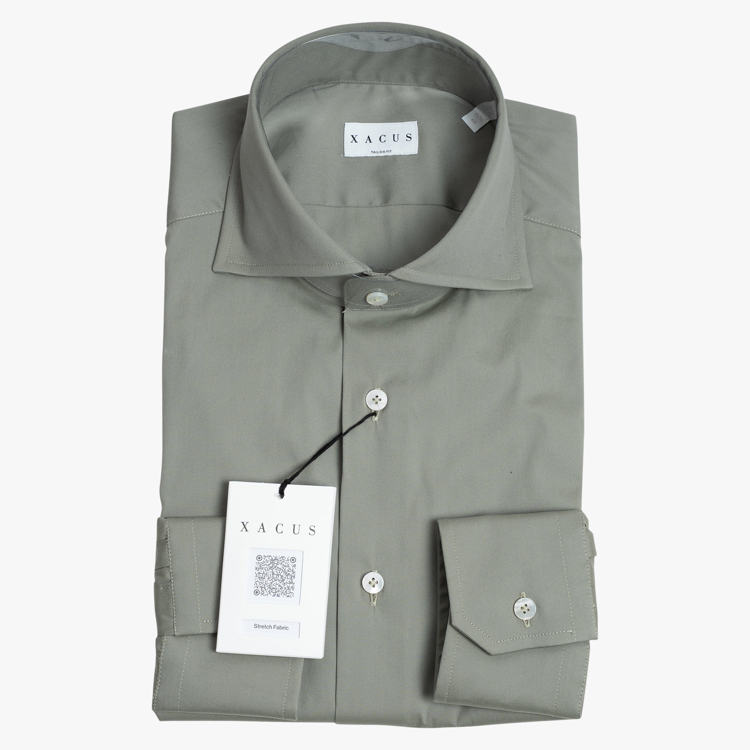 Xacus Overhemd Groen | Albini