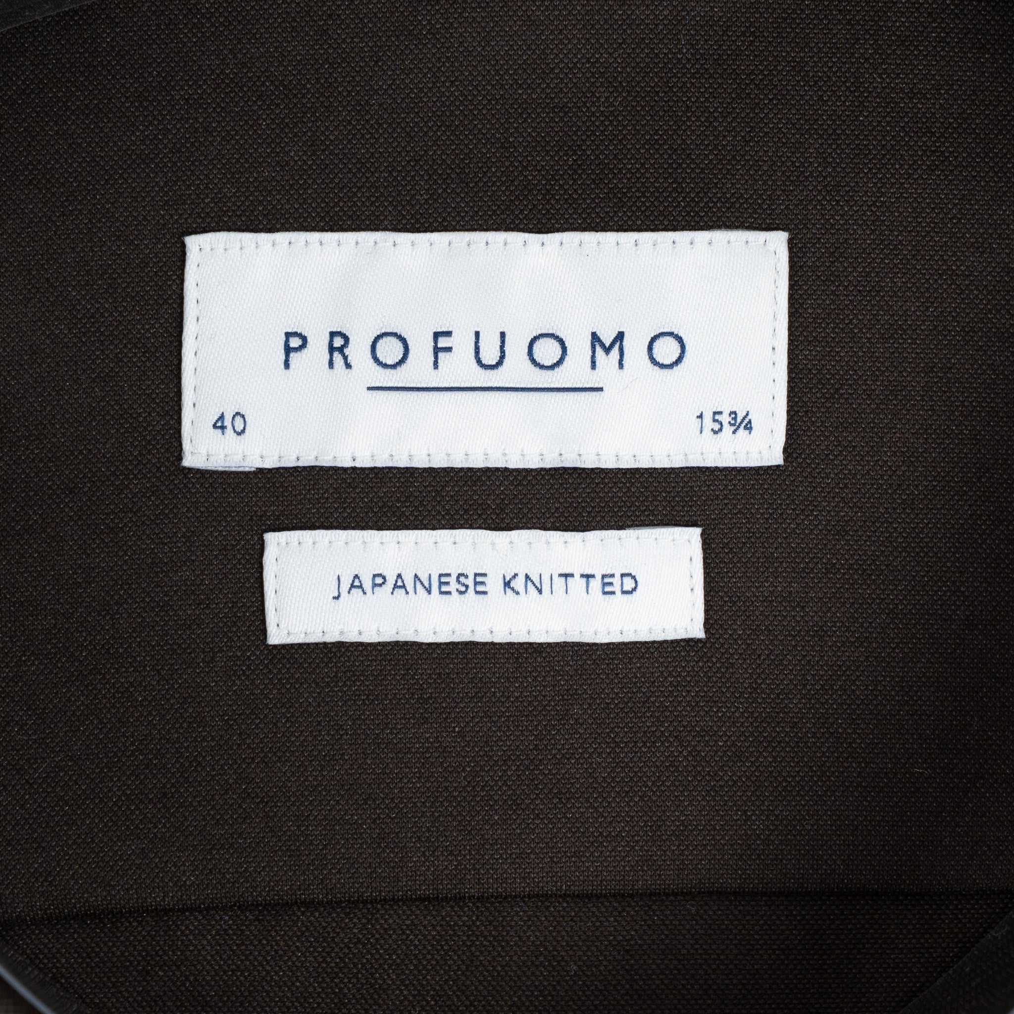 Profuomo Overhemd Bruin | Japanese Knitted
