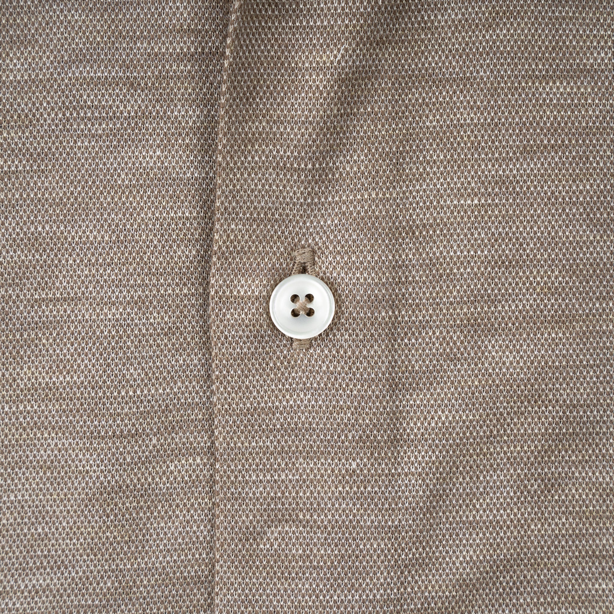 Xacus Overhemd Beige | Knitted Shirt