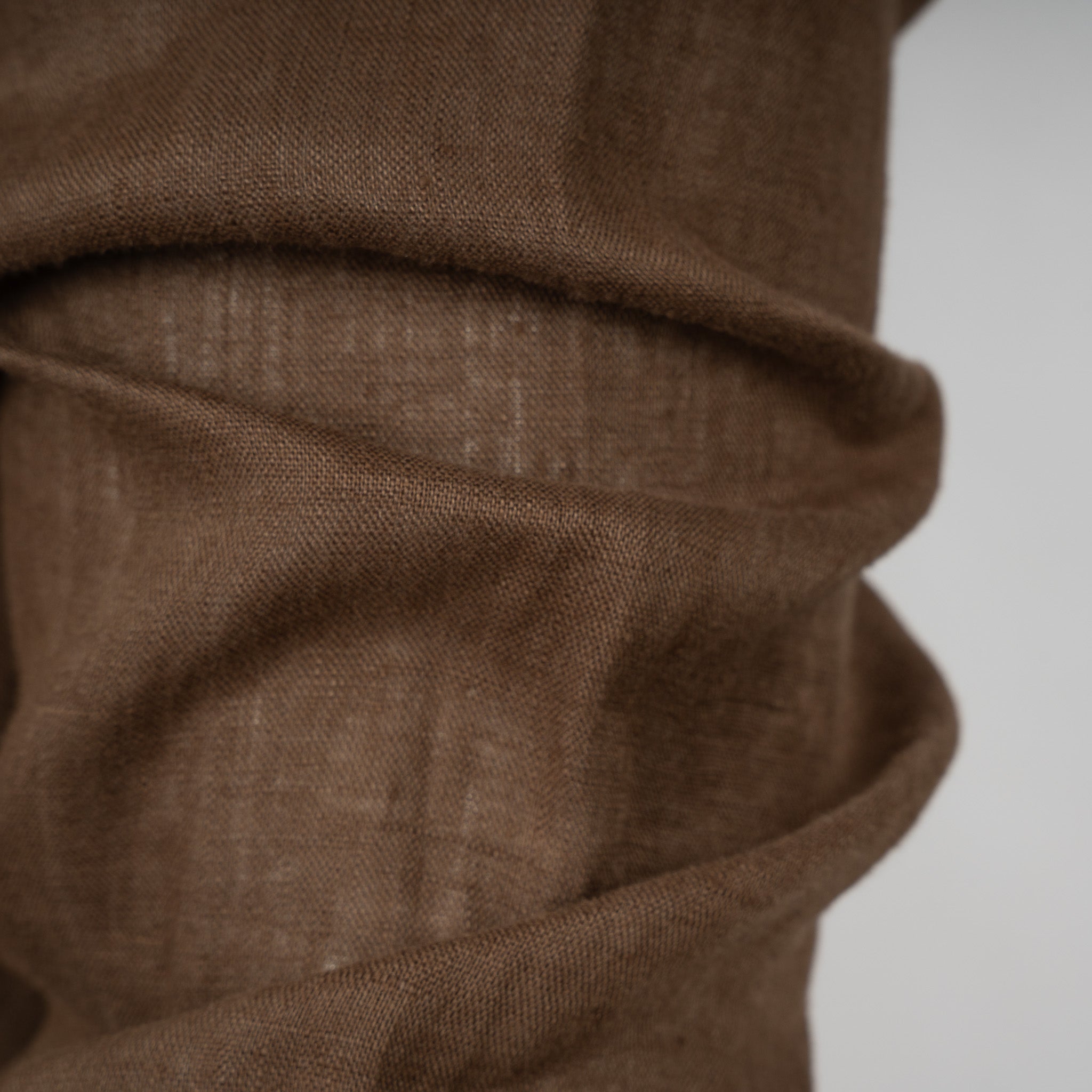 Ralph Lauren Linnen Overhemd Bruin | Slim Fit