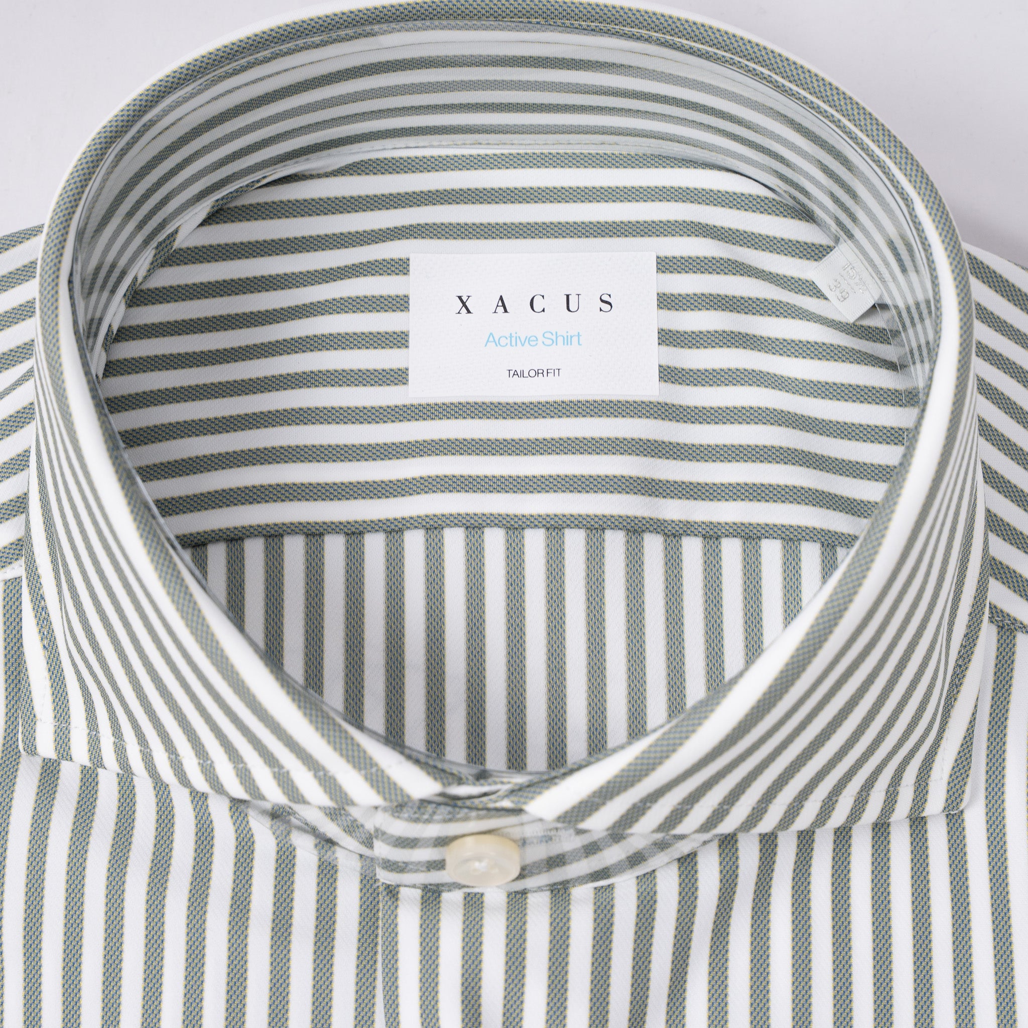 Xacus Overhemd Groene Streep | Active Shirt