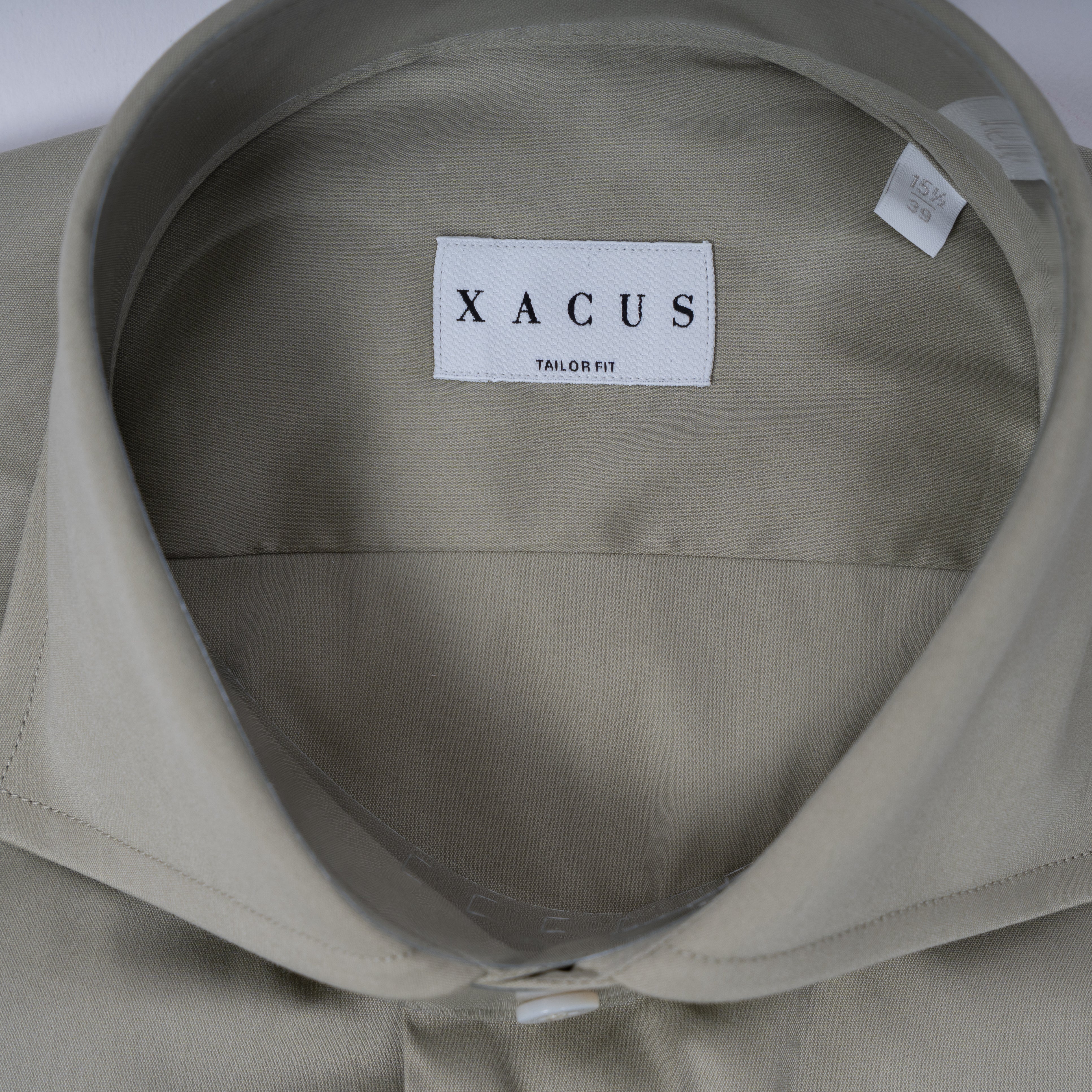 Xacus Overhemd Lichtgroen | Albini Stretch