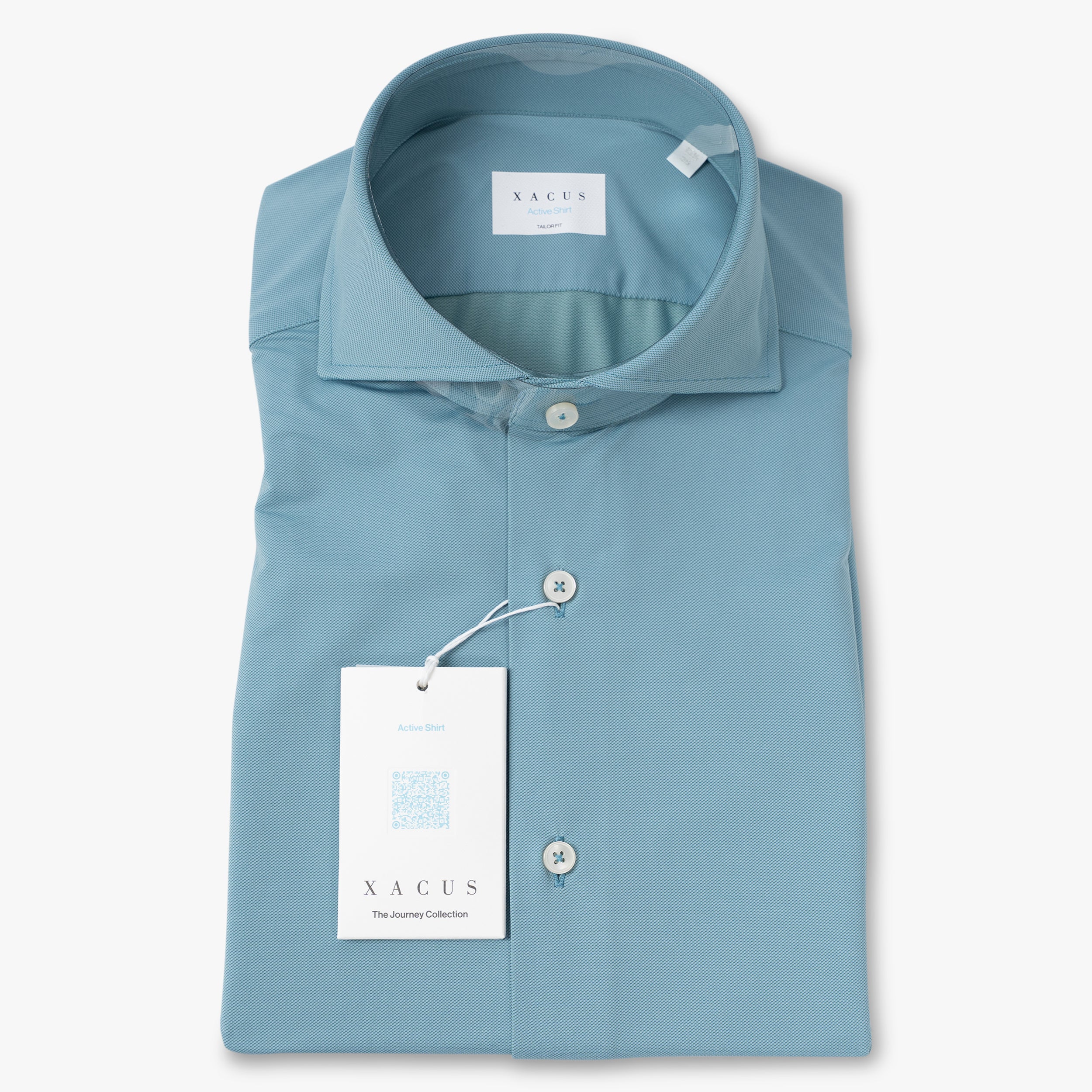 Xacus Overhemd Aquablauw | Active Shirt