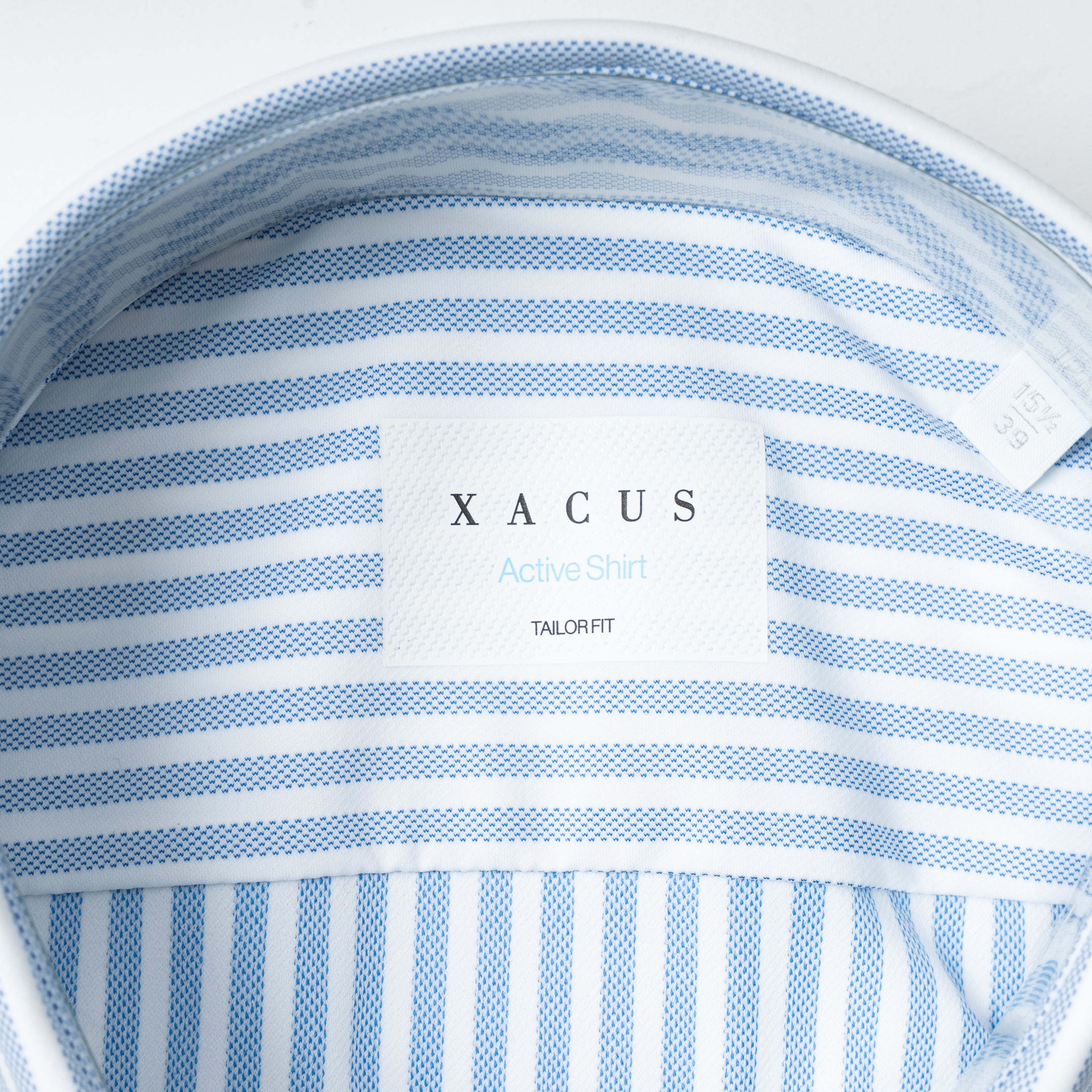 Xacus Overhemd Lichtblauwe Streep | Active Shirt