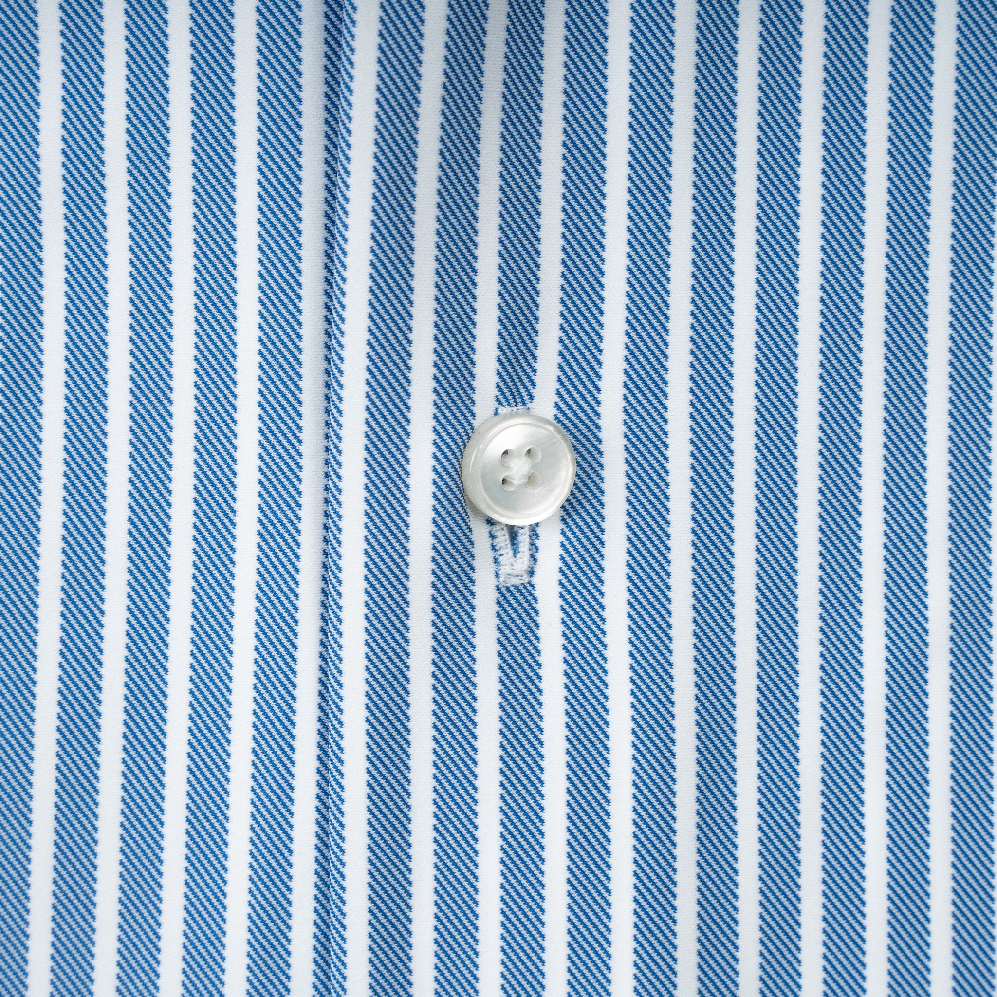 Xacus Overhemd Blauw/Wit Gestreept | Active Shirt