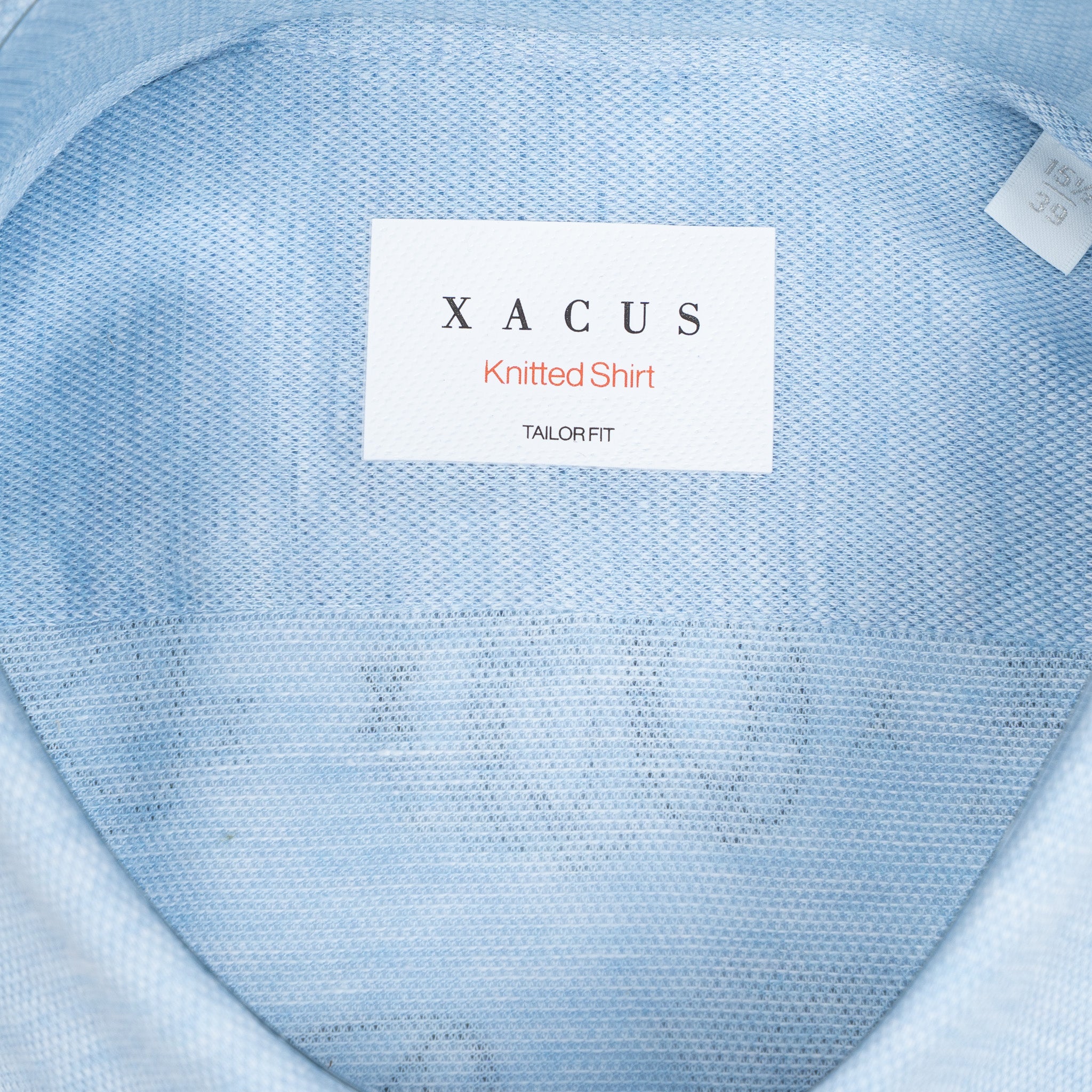Xacus Overhemd Lichtblauw | Knitted Shirt