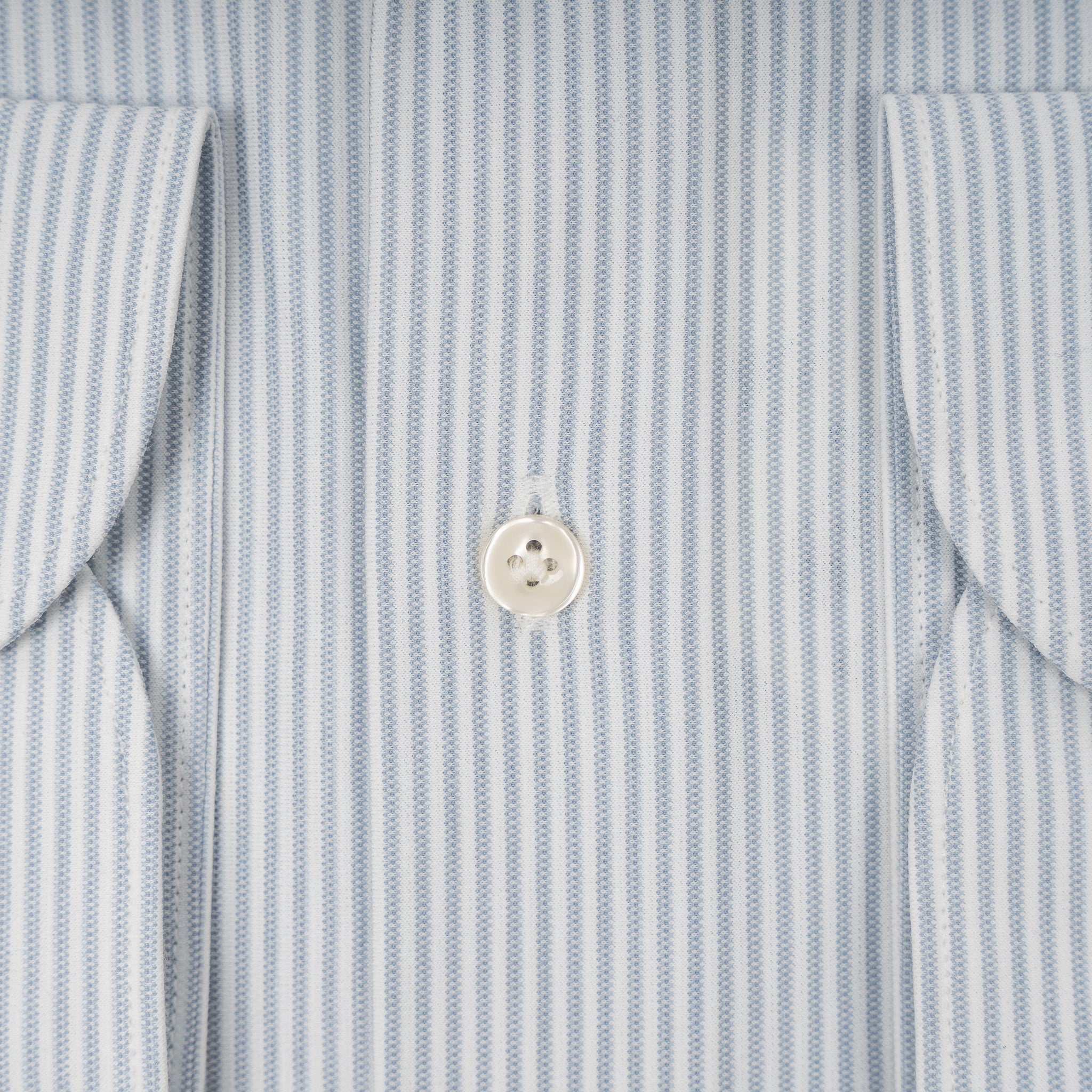 Profuomo Overhemd Lichtblauw Gestreept | Japanese Knitted