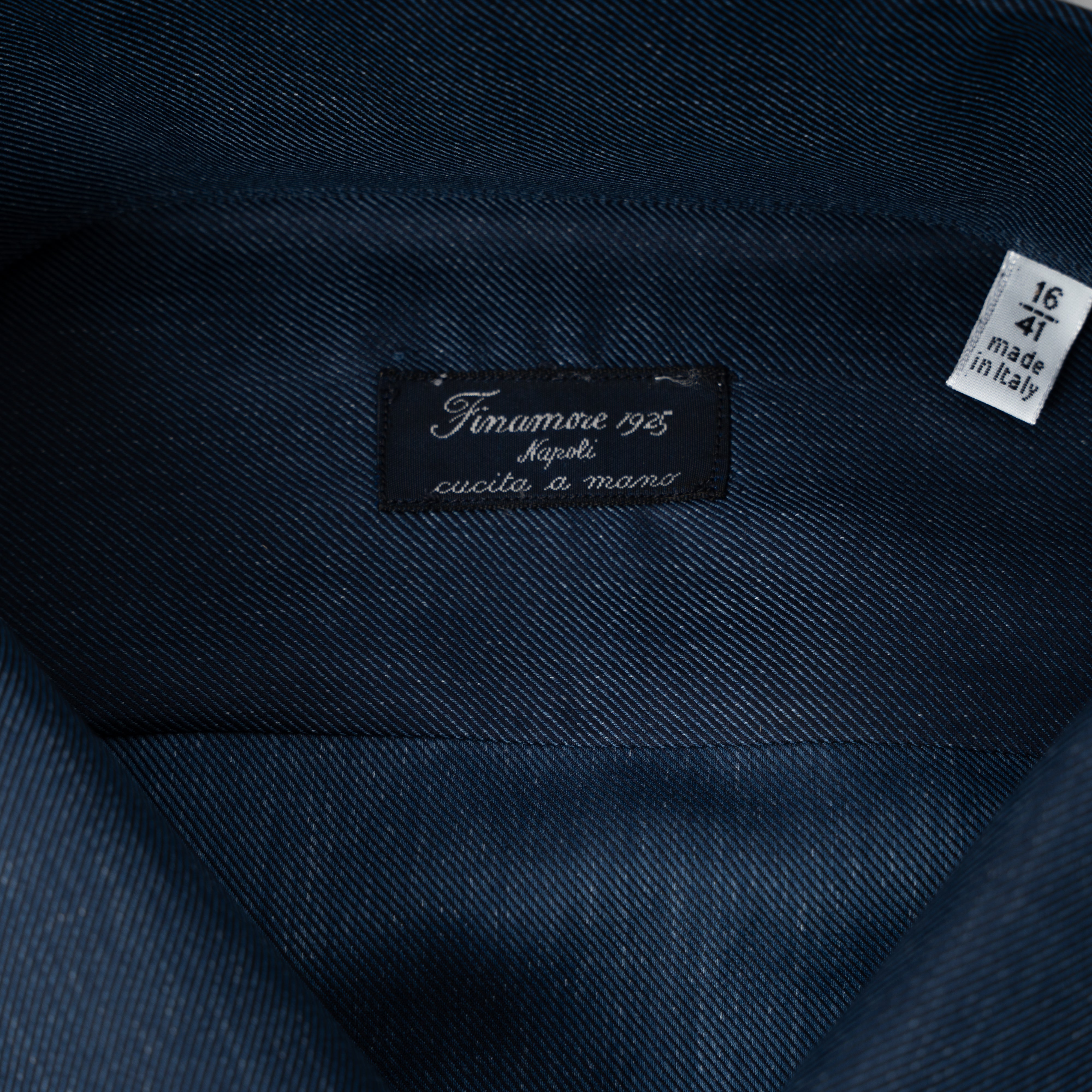 Finamore Overhemd Denimblauw | Ustica