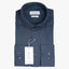 Profuomo Overhemd Indigo Blauw | Japanese Knitted