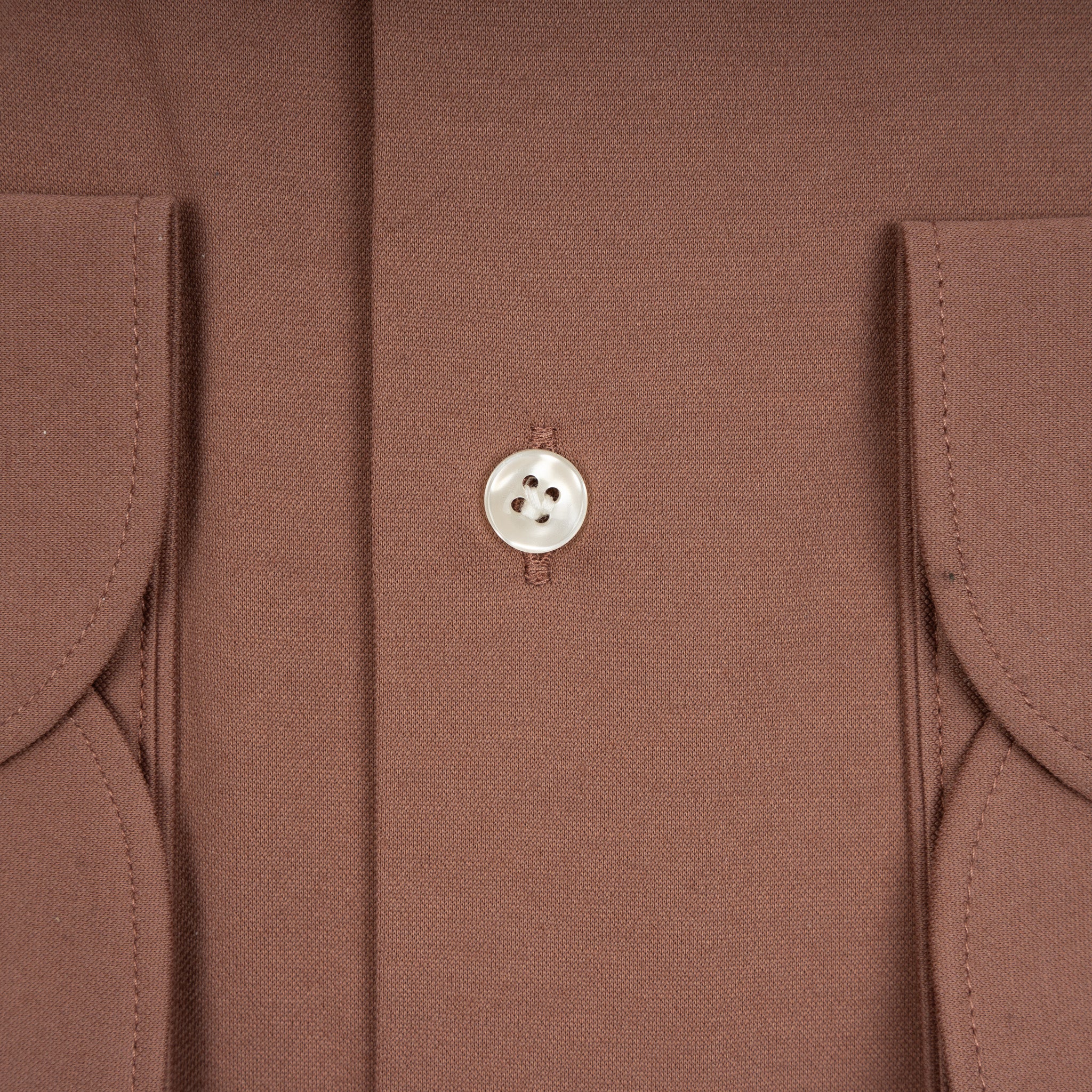 Profuomo Overhemd Roestbruin | Japanese Knitted