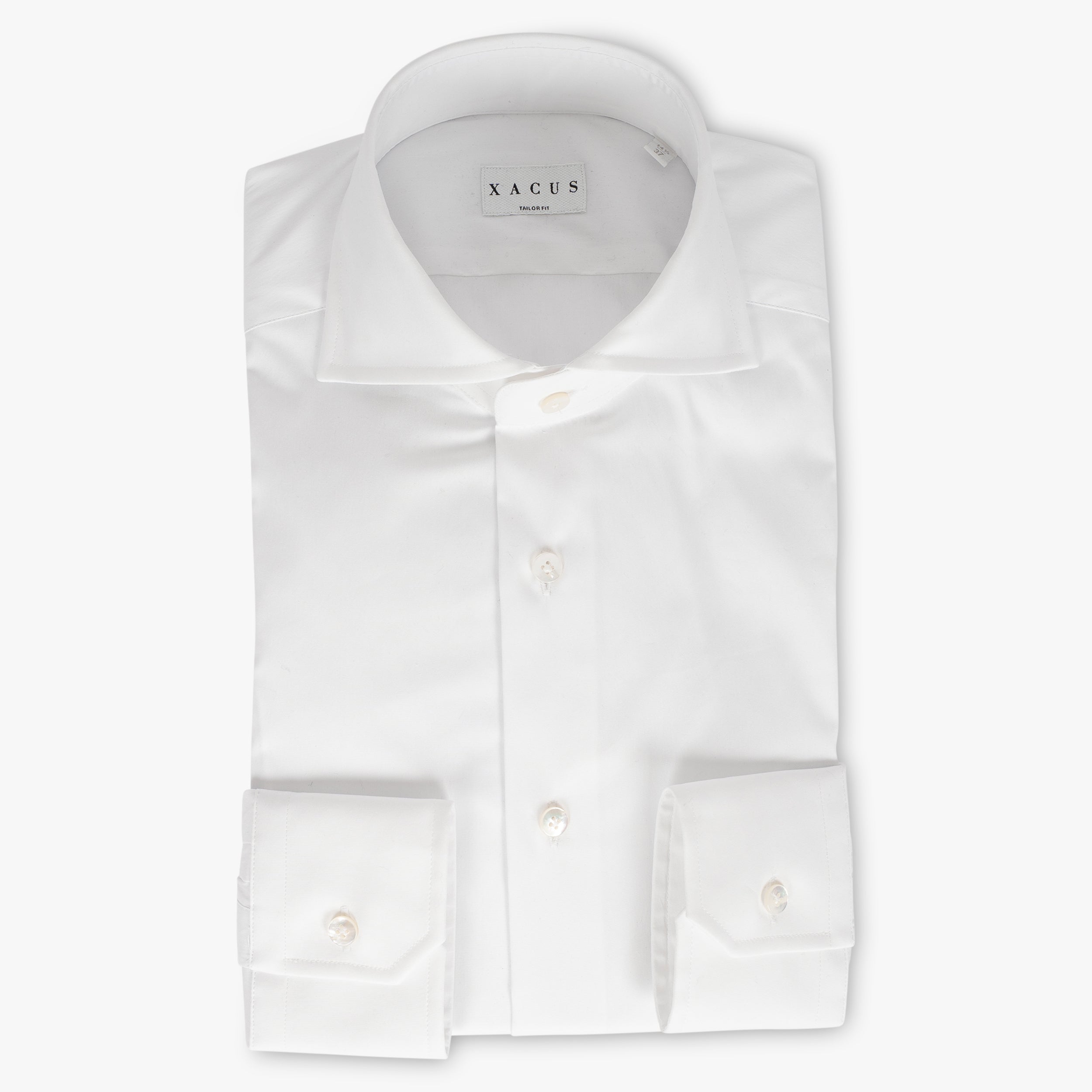 Xacus Overhemd Wit | Albini Stretch