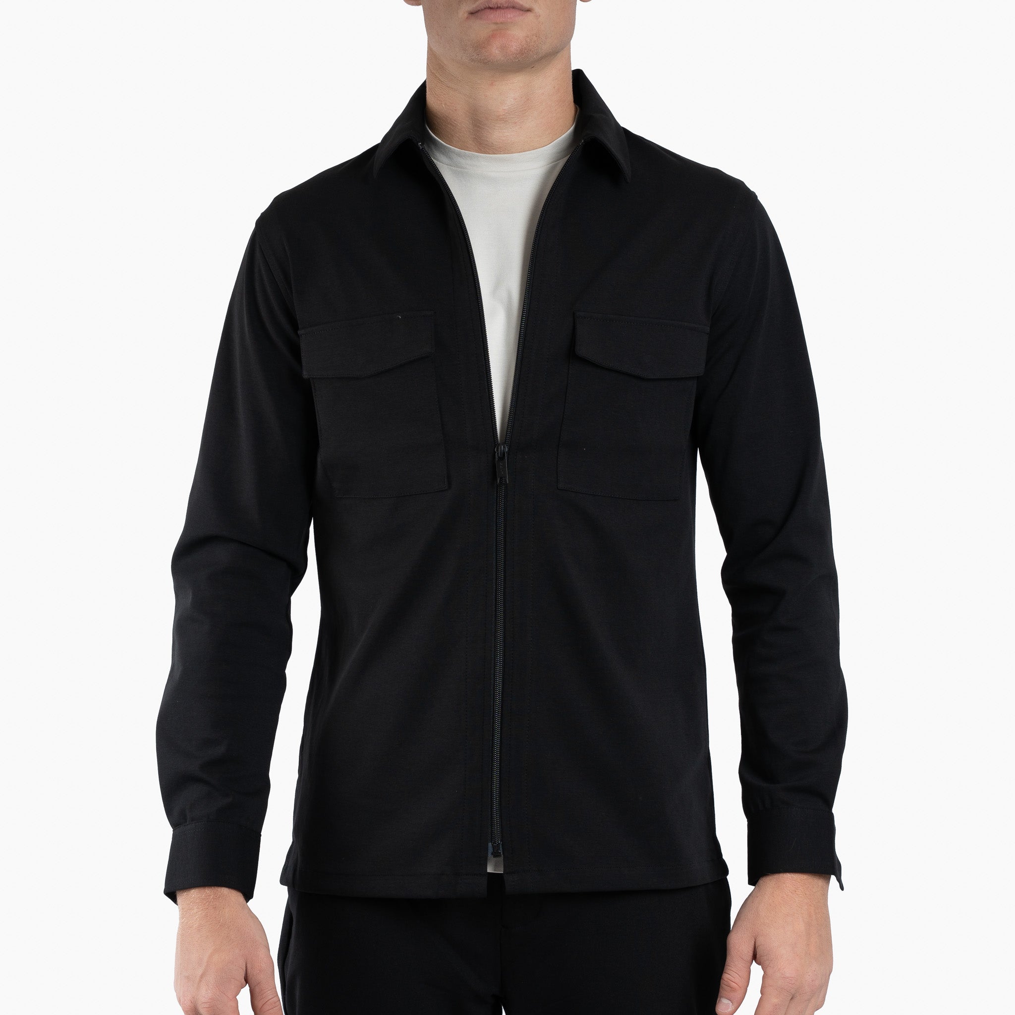 Genti Overshirt Zwart | Dynamic
