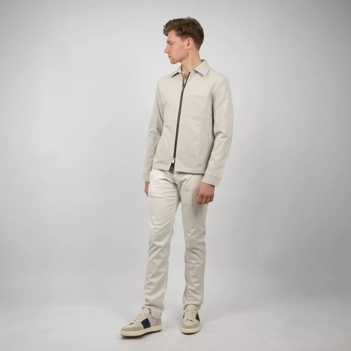 SEVEN DIALS Overshirt Beige | Perkin