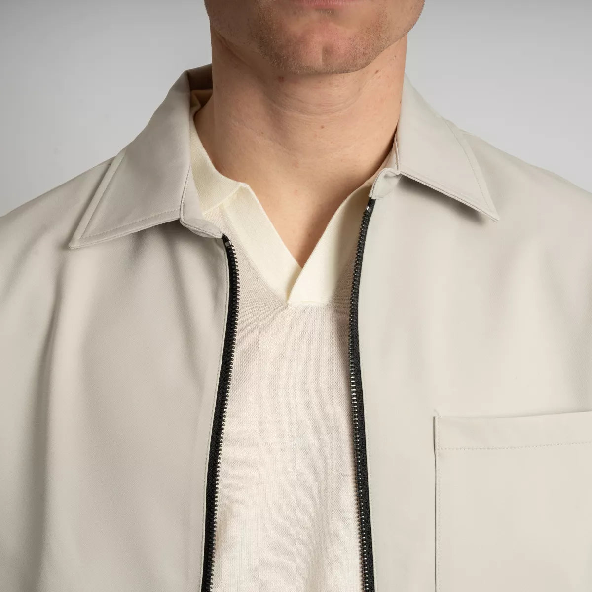 SEVEN DIALS Overshirt Beige | Perkin