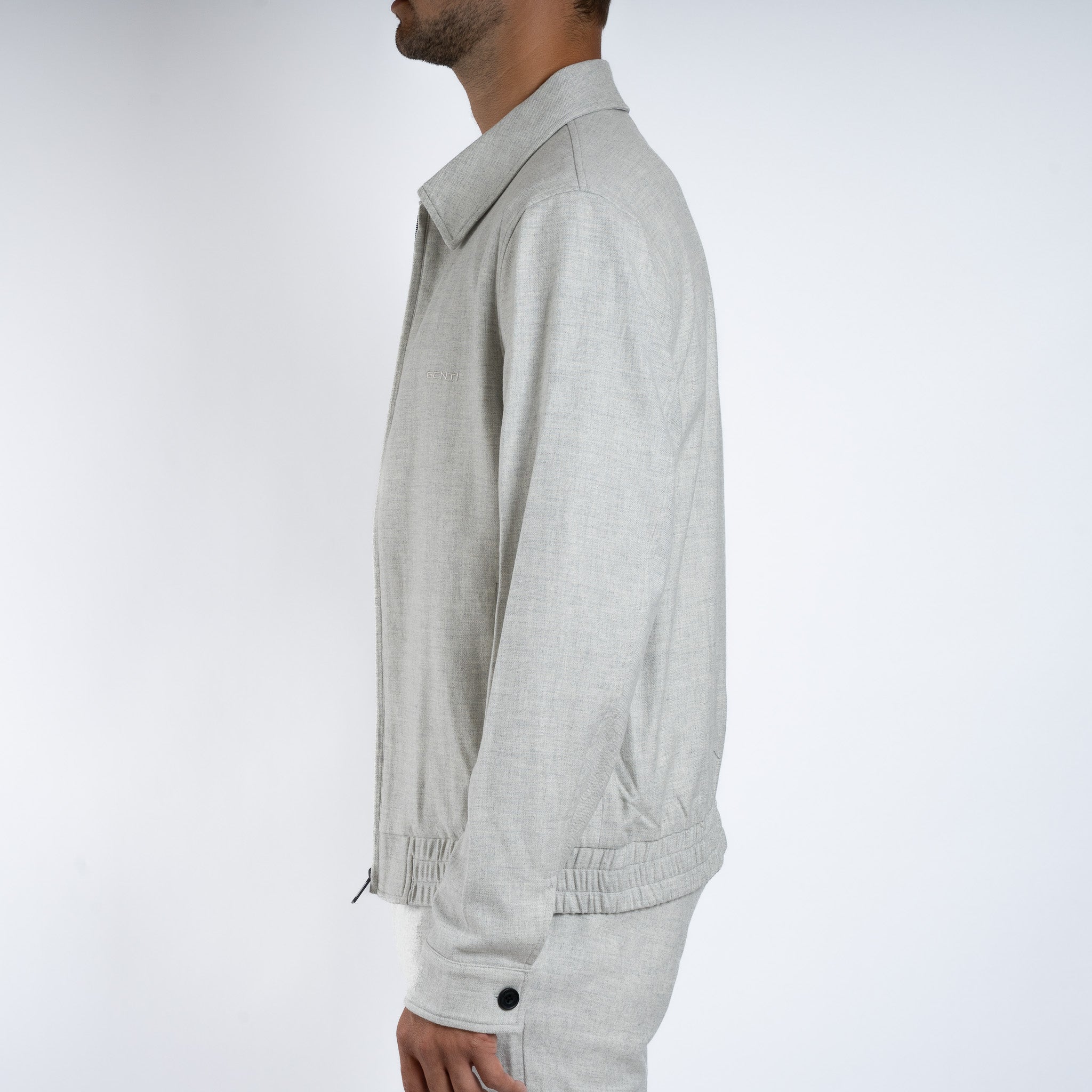 Genti Overshirt Lichtgrijs | Merino