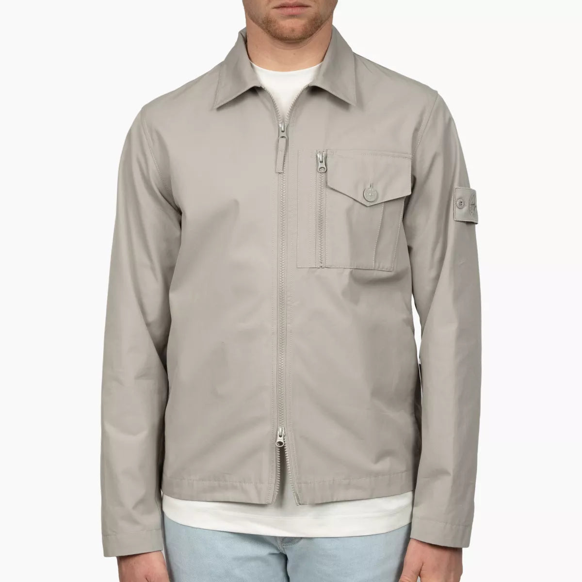 Stone Island Overshirt Grijs | Ghost