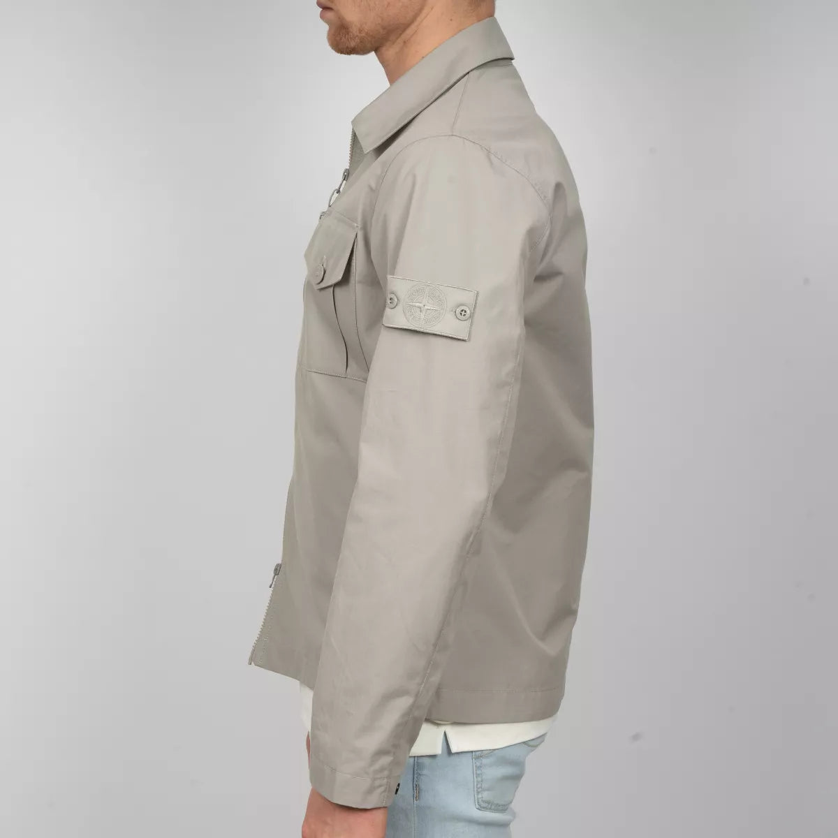 Stone Island Overshirt Grijs | Ghost