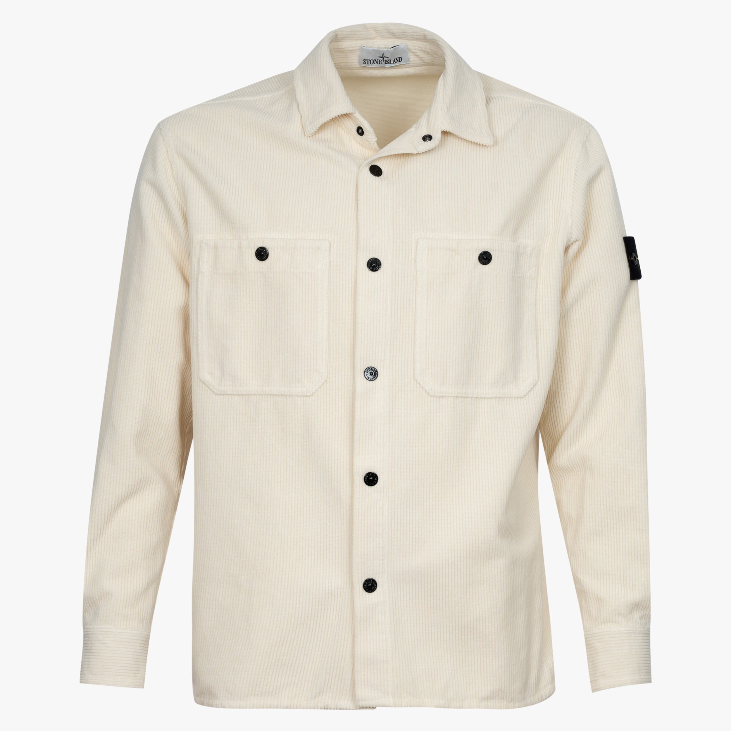 Stone Island Overshirt Corduroy Creme | Organic Cotton
