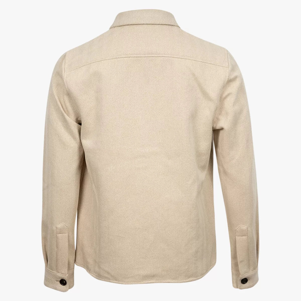 Profuomo Overshirt Beige | Herringbone