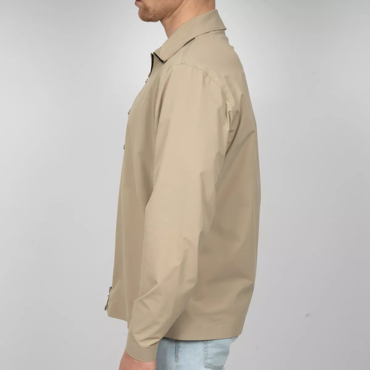 Stone Island Overshirt met Rits Beige | Stellina