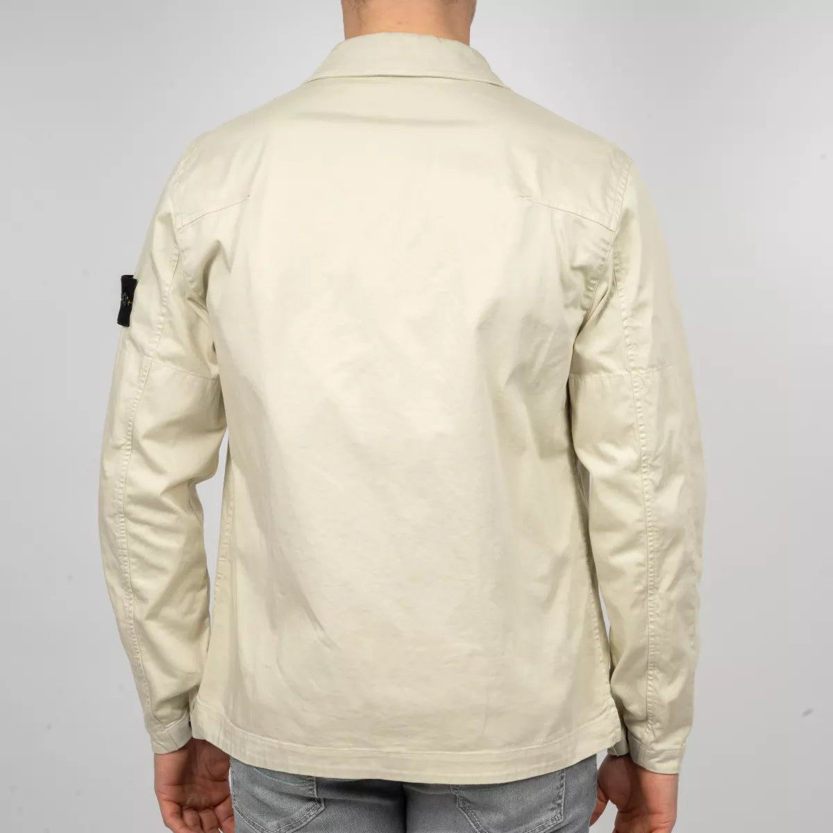 Stone Island Overshirt Zand | Supima Cotton Twill