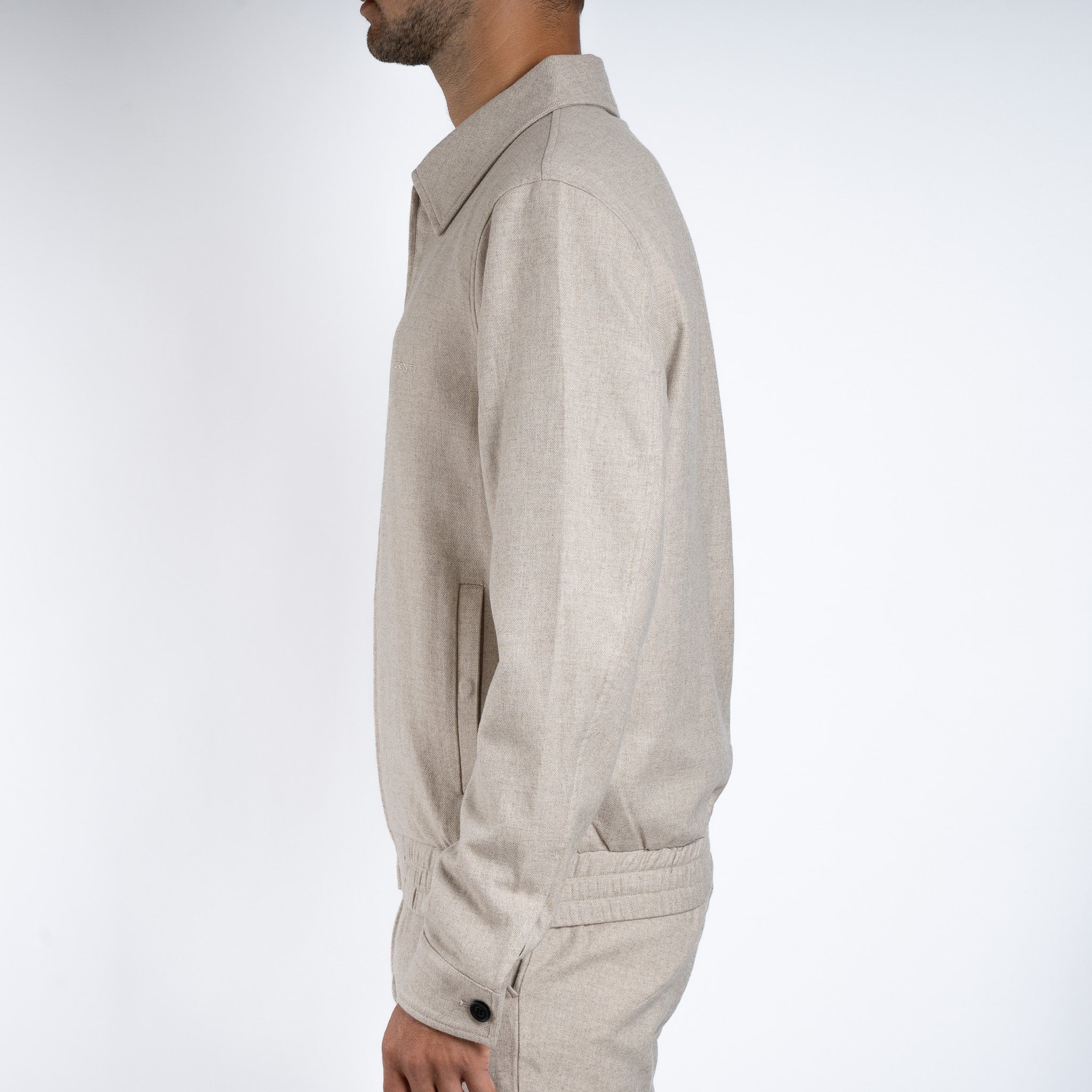 Genti Overshirt Beige | Merino