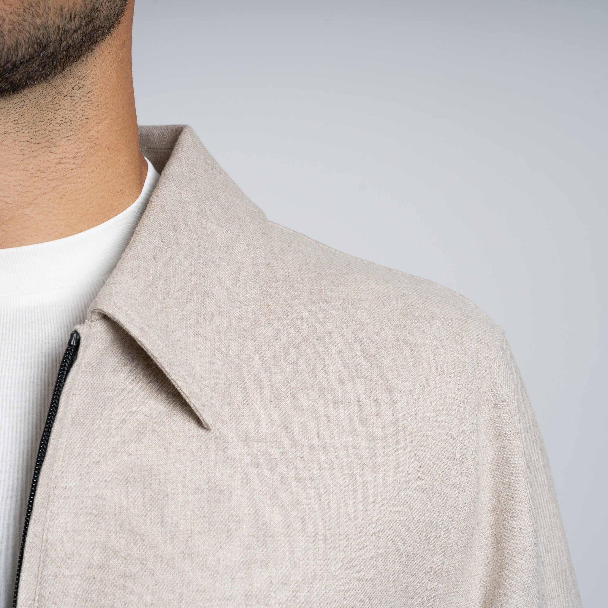 Genti Overshirt Beige | Merino
